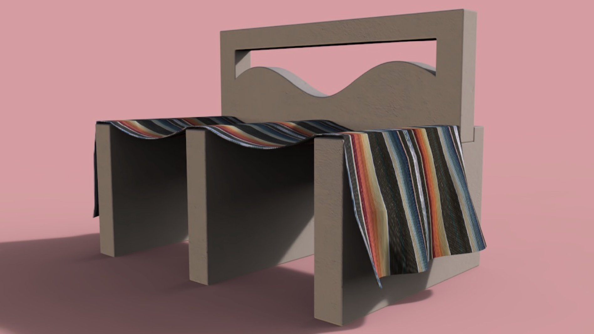 Designed for the World Design Capital 2024, BANCA DE LAS BRISAS symbolizes the unity of San Diego and Tijuana, where mountains, waves, and culture flow together in one shared form.