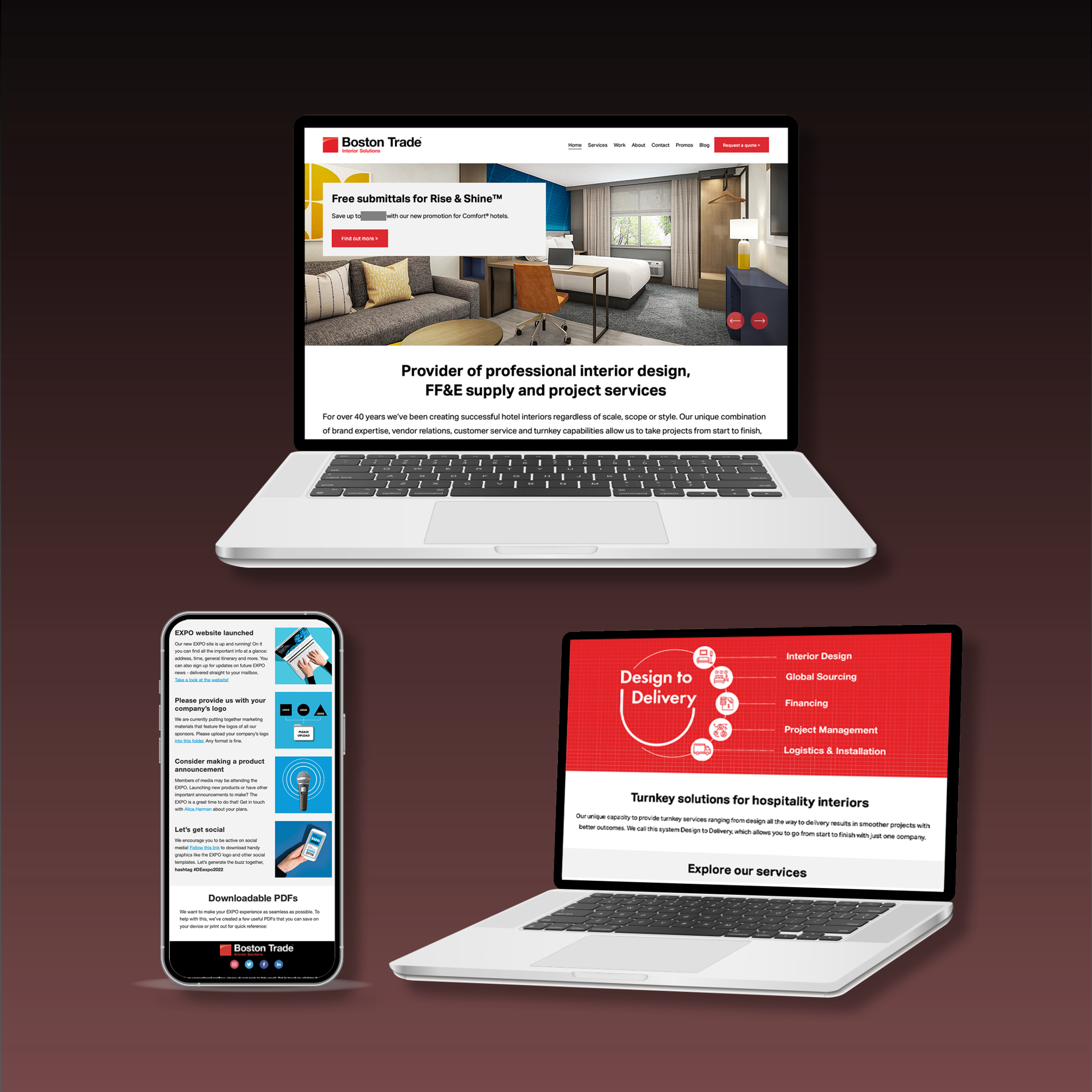 Websites, landing pages & apps