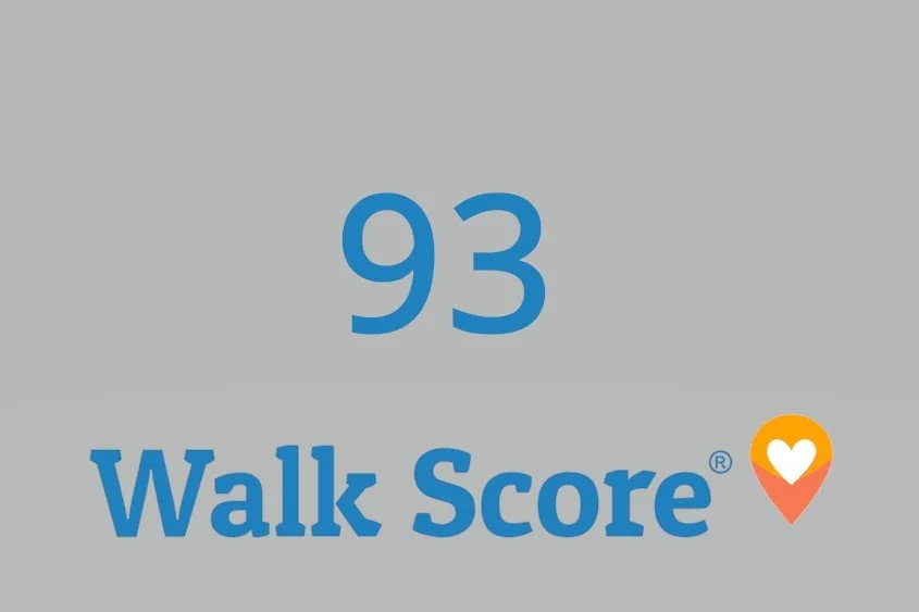 "Walker's Paradise." Daily errands do not require a car. (EPA National Walkability Index: 18/20 for exceptional pedestrian street design).