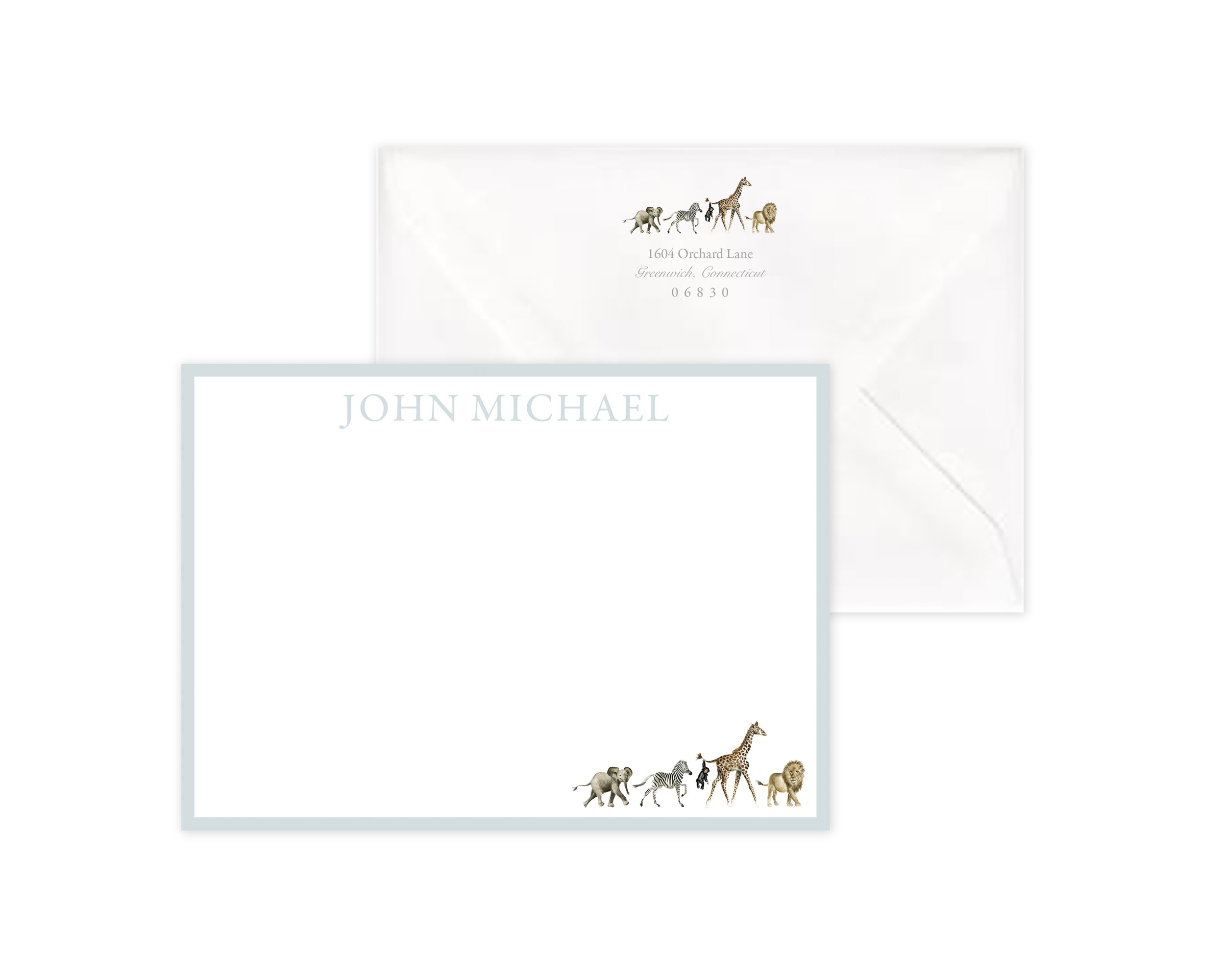 Stationery - Classic Blue Zoo Animals Display I.jpg