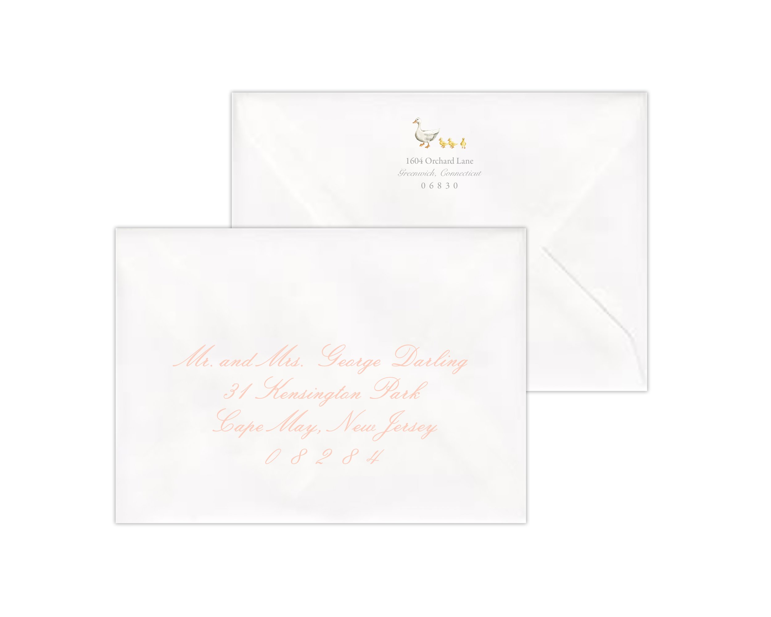 Ducklings - Envelope Front Girl Script Display I.jpg