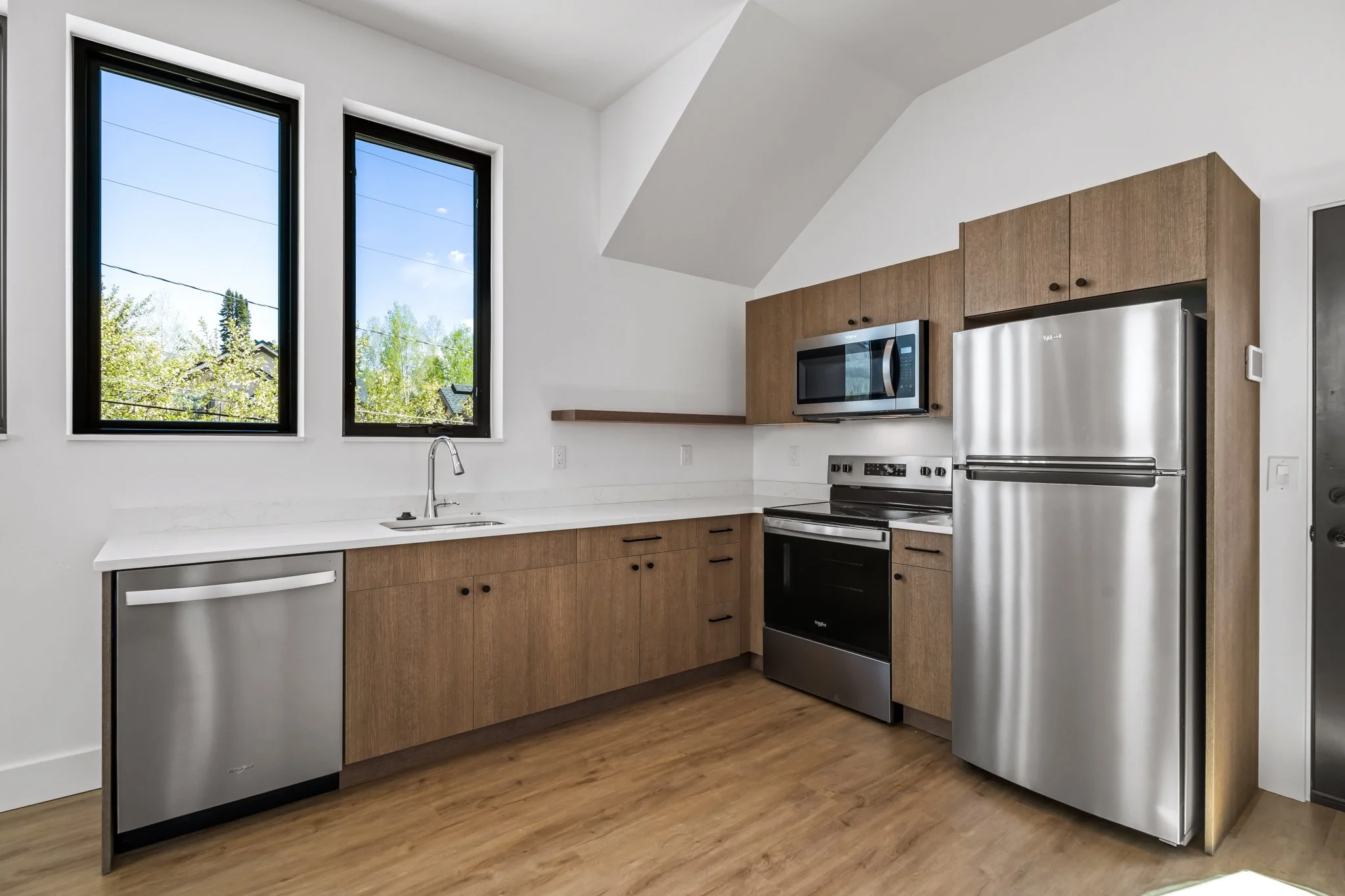 ADU Kitchen at Eighth Street Homes - a collection of Three Modern Luxury New Construction Single Family Homes in Downtown Steamboat