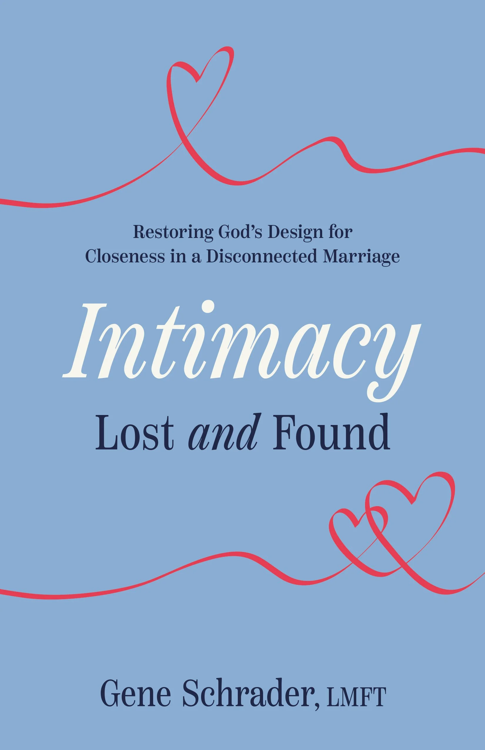 Blue cover with lines form into hearts