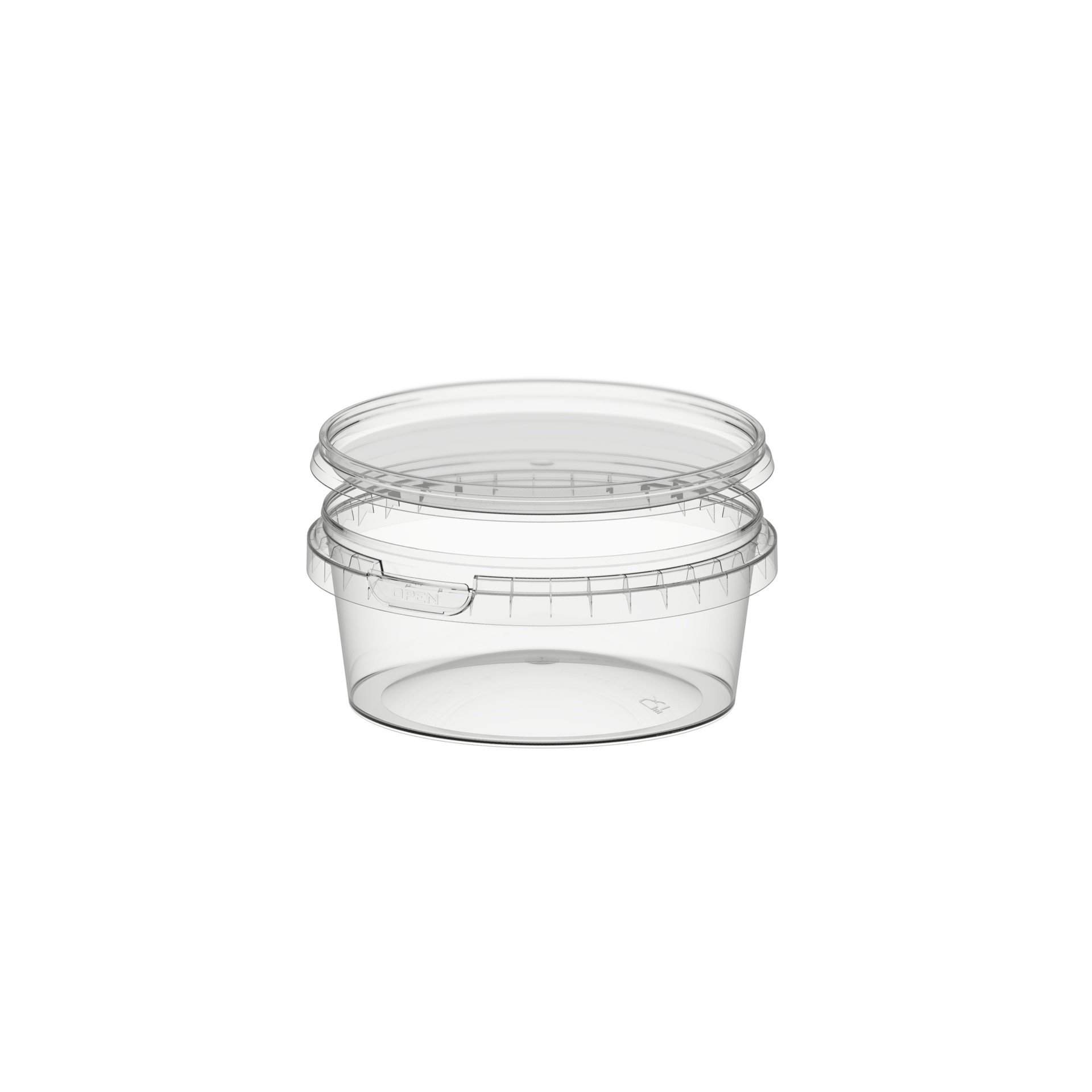 300 ml clear tub with lid