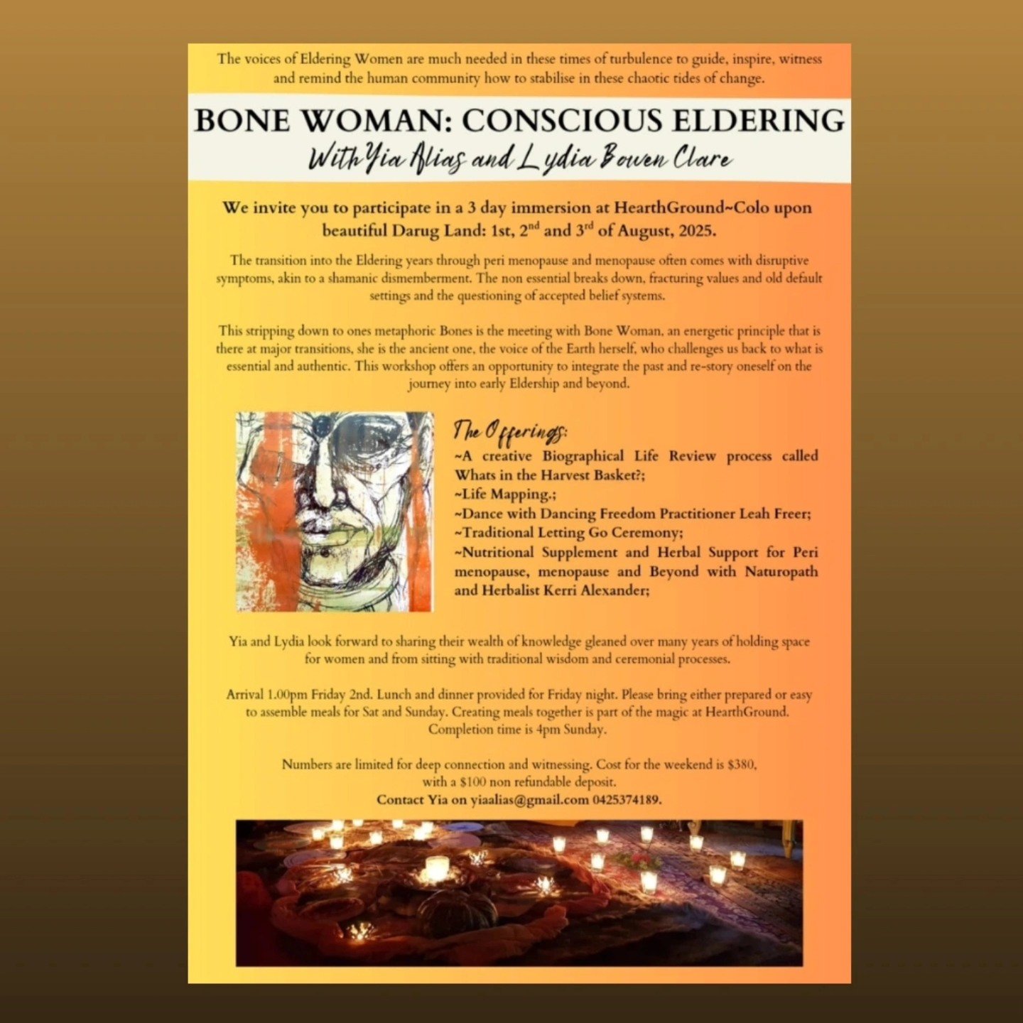 Bone Woman with Yia Alias and Lydia Bowen Clare - a beautifully crafted and supportive offering to guide you through the potent psycho-spiritual portal of the menopausal transition. This work has been instrumental in guiding me as I journey through t