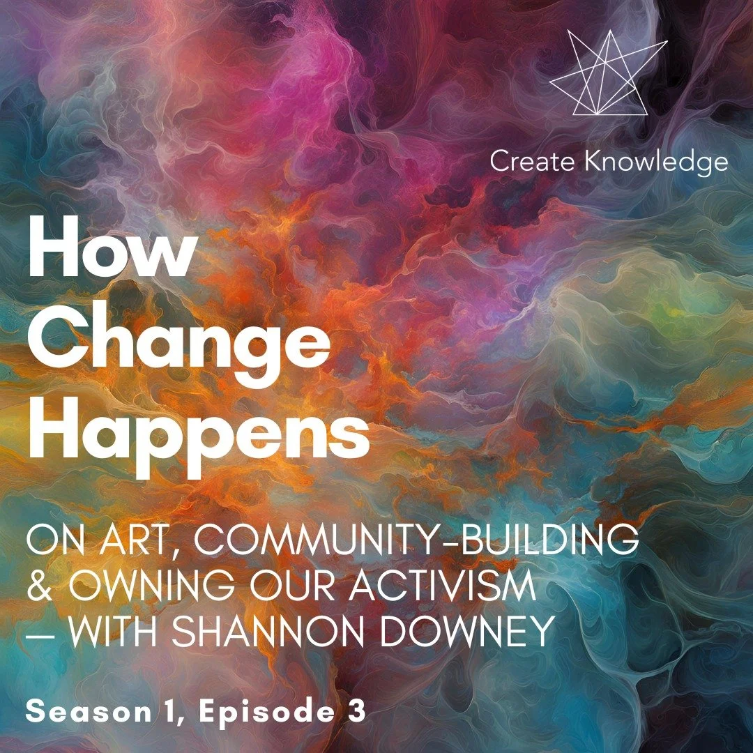 What does it take for us to own our agency and take action? We explore this and more in the third episode of How Change Happens, &quot;On Art, Community-Building &amp; Owning Our Activism &mdash; with Shannon Downey&quot; (aka @badasscrossstitch!).

