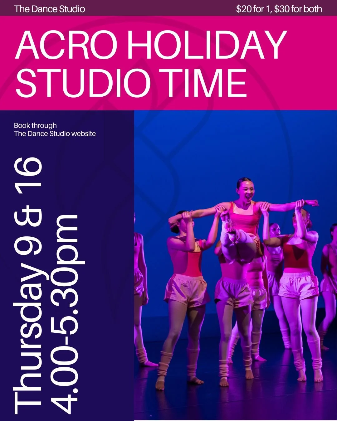 Acro Holiday Studio Time (workshop)