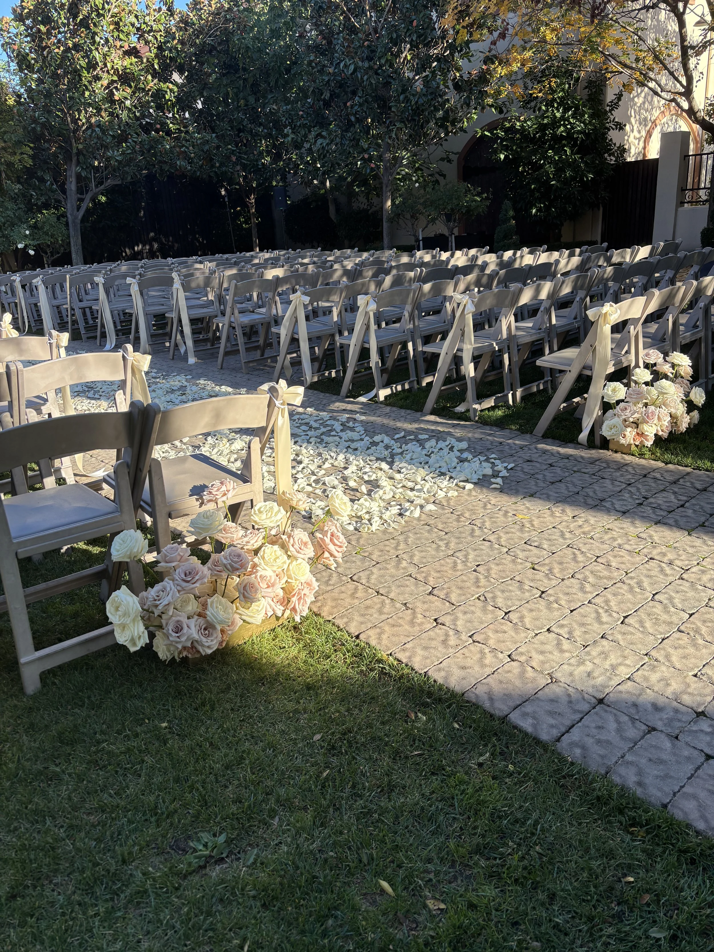 Wedding Aisle Ground Florals