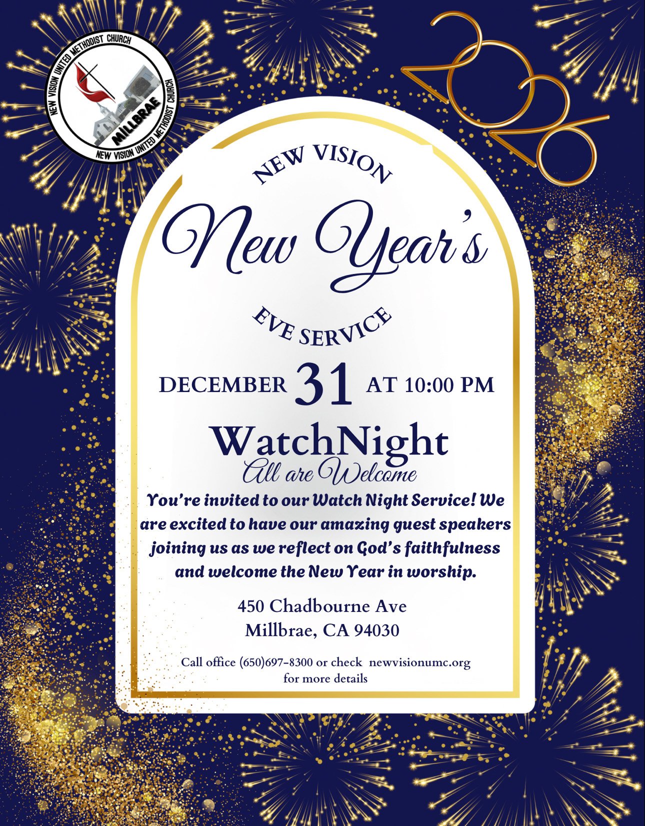 New years service at New Vision UMC