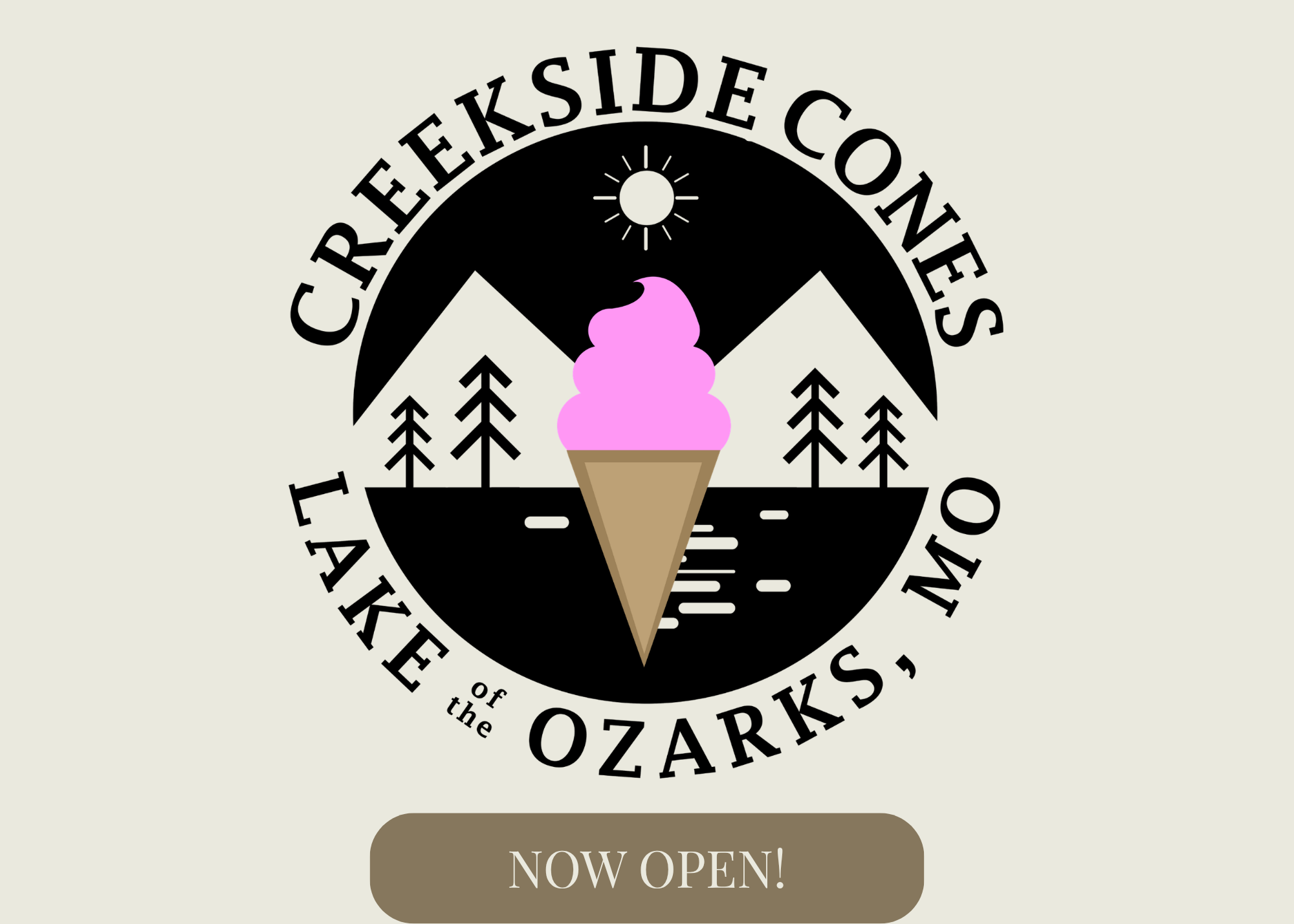 Soft serve ice cream cone at Creekside Cones