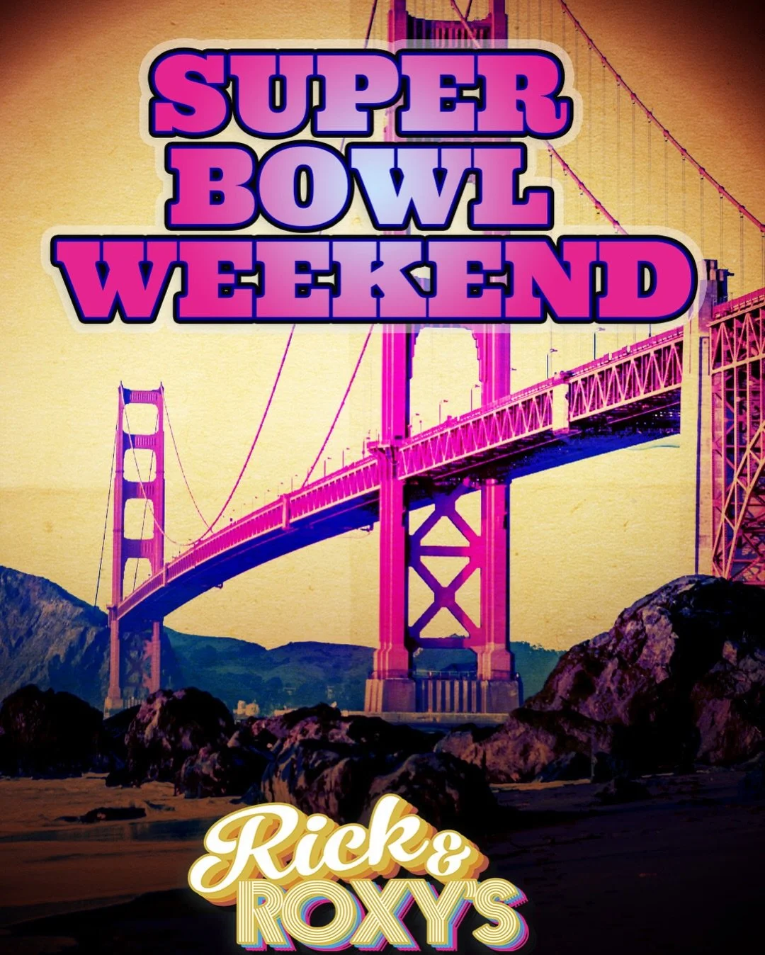 🪩🏈 SUPER BOWL WEEKEND @ RICK &amp; ROXY&rsquo;S 🏈🪩
Three days. Disco energy. Big game vibes.

🔥 FRIDAY NIGHT FEVER (2/6)
@djlazyboy spins disco, top 40 and mashup edits all night.

🏈🪩 DISCO BOWL SATURDAY (2/7)
@jimmyhits brings the ultimate pr