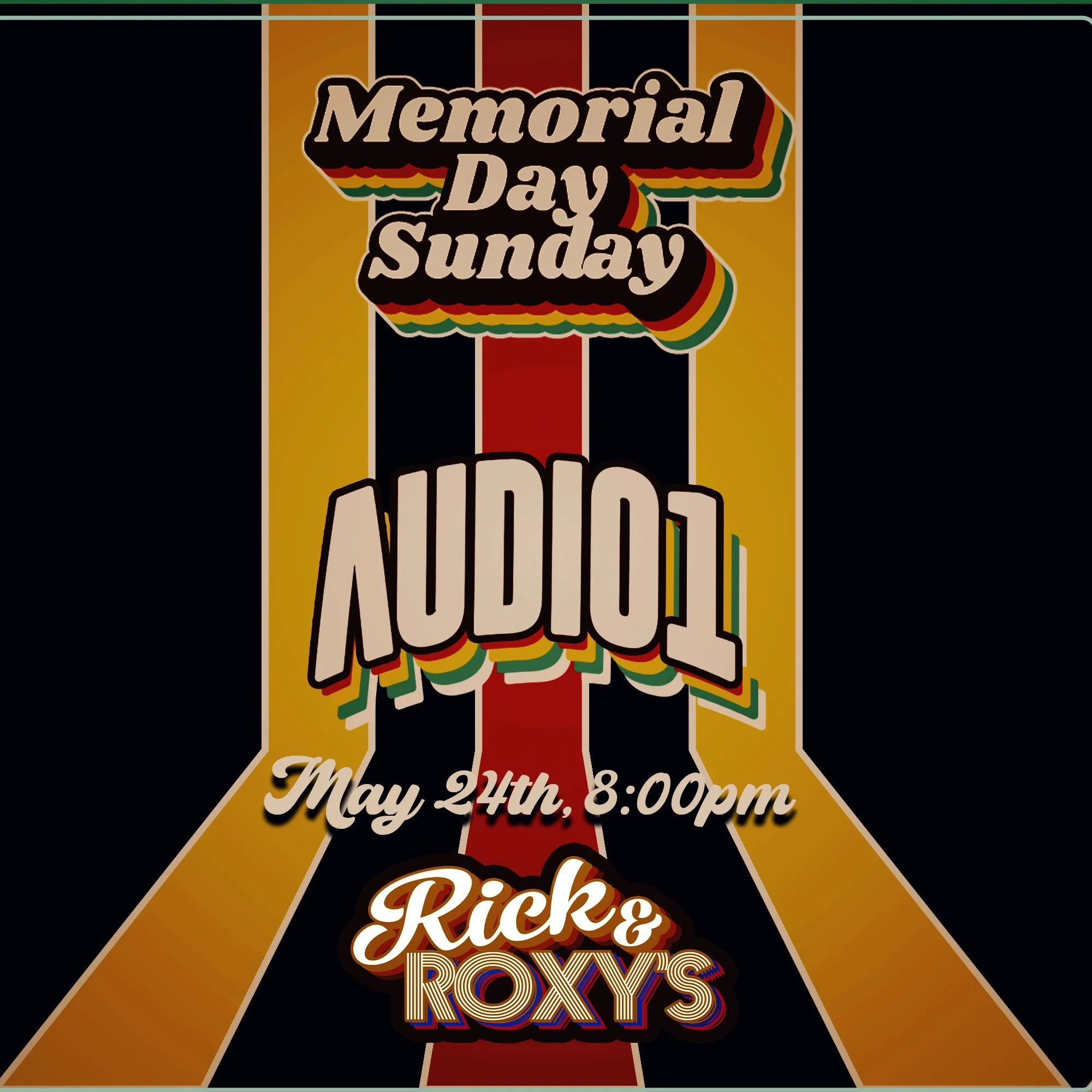 Memorial Disco Inferno: Sunday night fever w/ DJ Audio1, light-up dance floor &amp; free entry all night long!

🔥 Memorial Day Disco Inferno 🔥Sunday, May 24th | 8 PM &ndash; 2 AM @ Rick and Roxy&rsquo;s

No work Monday = no excuses Sunday. ✨ Slip i