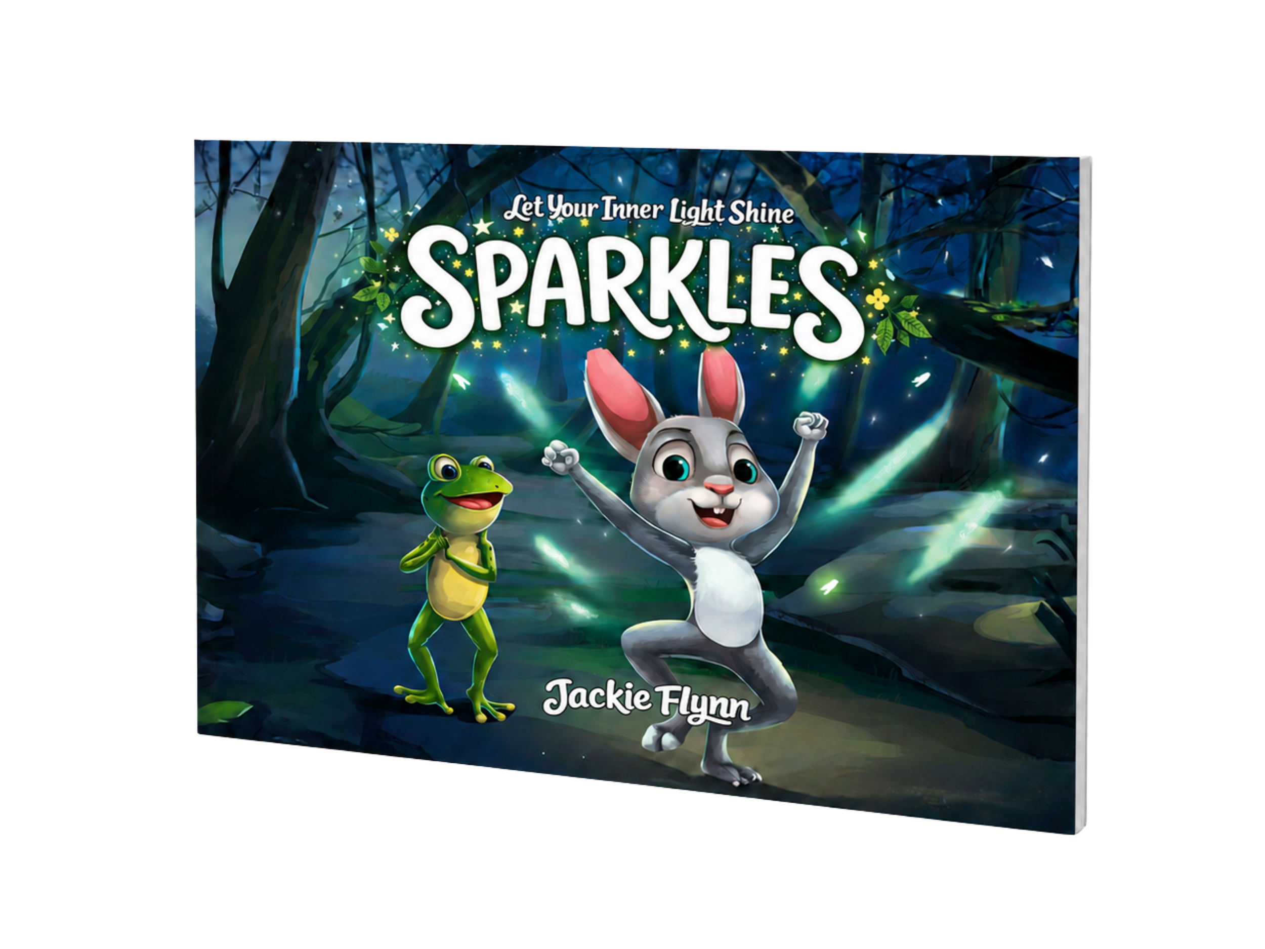 Sparkles: A tender tale of a little bunny and a wise frog, illuminating a gentle path toward finding light in life's darker moments.