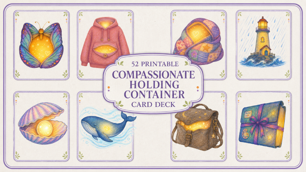 Downloadable The Compassionate Holding Container Card Deck