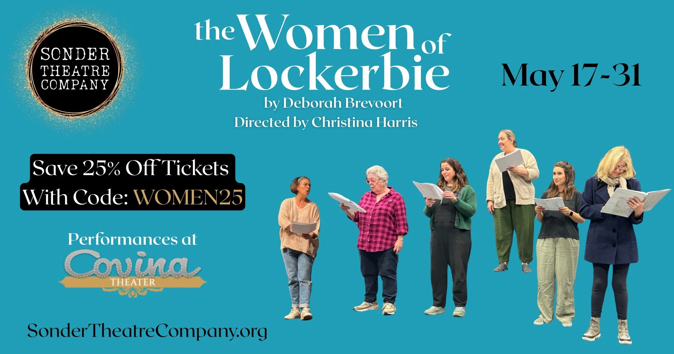 Shouting it out from atop the hills of Lockerbie! You can now save 25% off the original ticket price by using the code WOMEN25 at checkout! This limited run opens in just 3 short weeks. We hope that you can join us and feel all the feels. Live Theatr