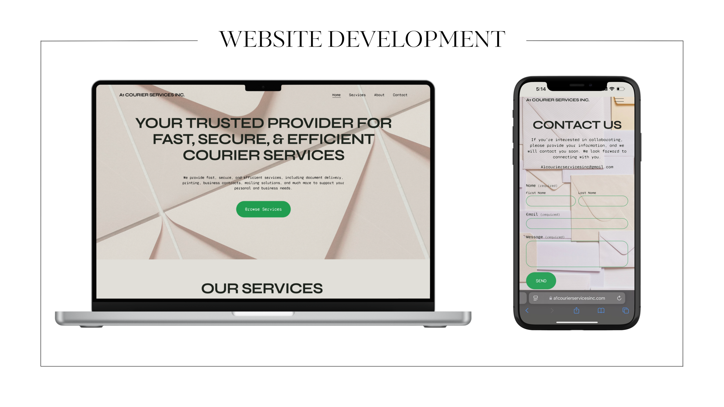 A1 COURIER SERVICES INC WEBSITE DEVELOPMENT.png