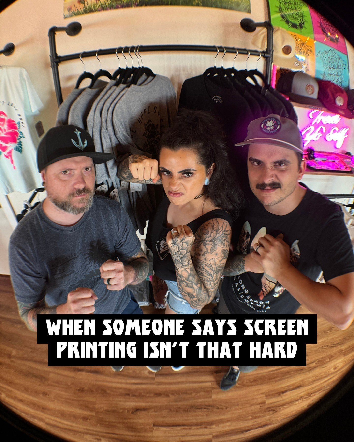 If someone tells you it&rsquo;s easy.. you should probably RUUUUN. 💨
ㅤ
Here&rsquo;s why it&rsquo;s not so simple:
ㅤ
&rarr; Prep &amp; Art Setup: Every color needs its own careful setup. We make sure your designs go from digital to fabric flawlessly&