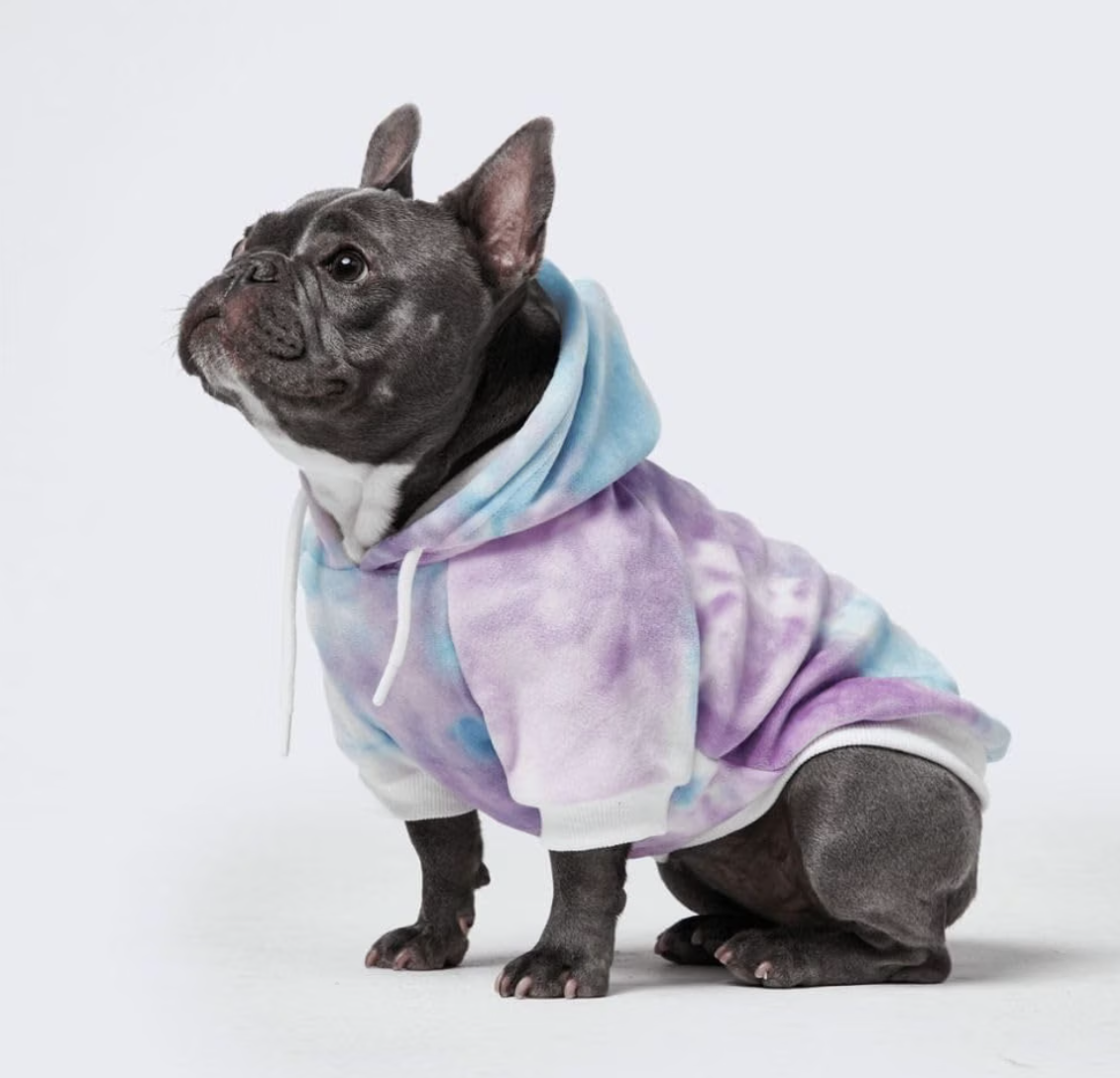 Good Dog Dog Hoodie with Spikes: Tie Dye Vibes