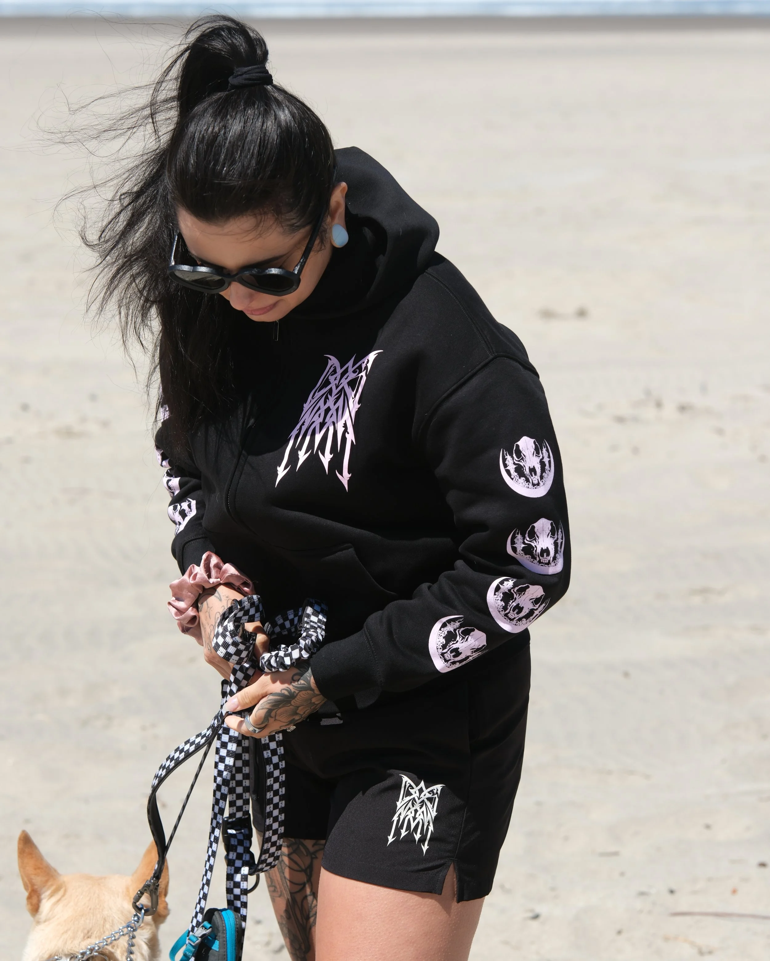 I Bite Back Dog Mom Zip Up Hoodie