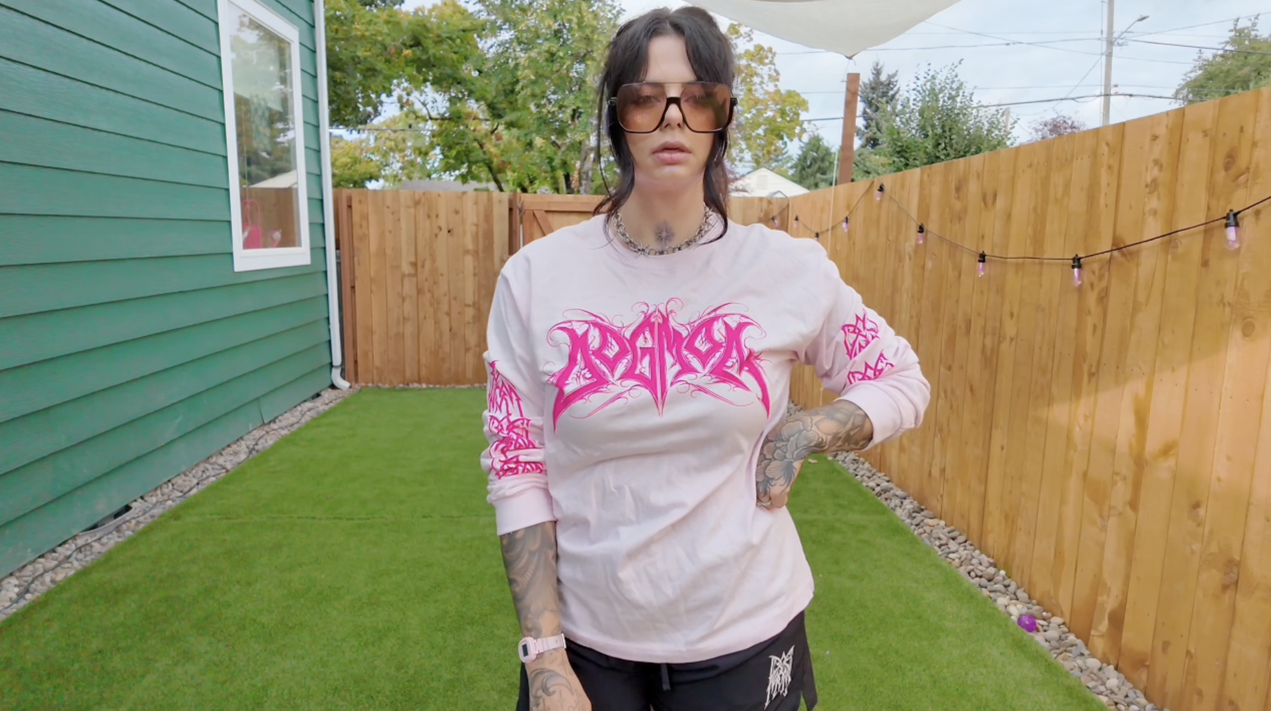 Limited: Dog Mom Filigree Long Sleeve Shirt