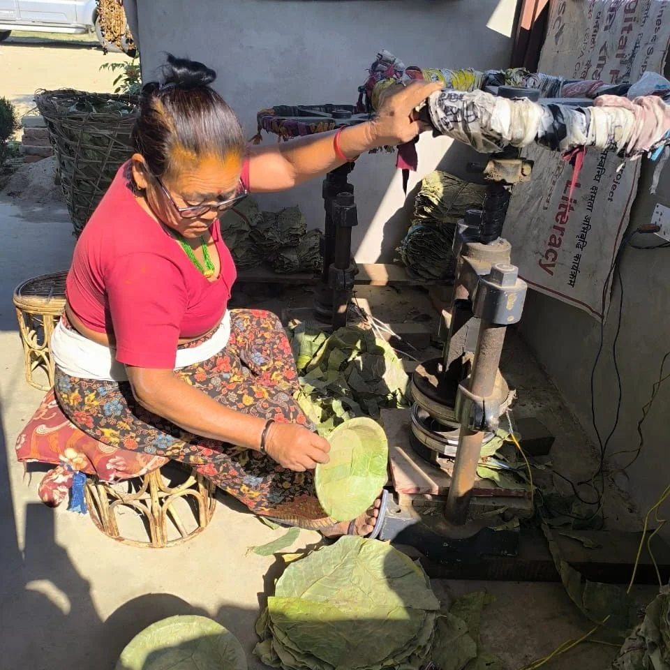 Forty women, including two with disabilities, completed the full pathway and are already producing and selling different types of leaf plates in local and national markets. When quality meets a clear value proposition, demand follows and income start