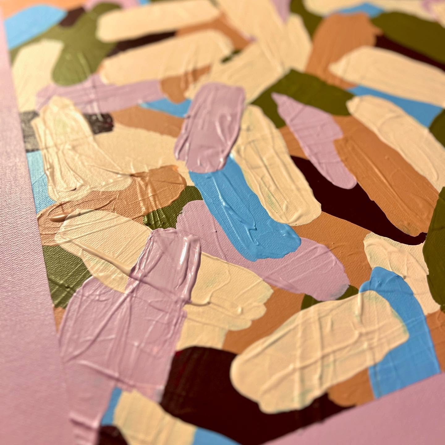 And now we wait for it to dry. Put down the brush. Don&rsquo;t tinker and edit. Don&rsquo;t inspect and chop and change. Just wait&hellip; ⏰

#waiting #watchingpaintdry #abstractart #abstractpainting #artistsoninstagram #artsy #acrylicpainting #abstr