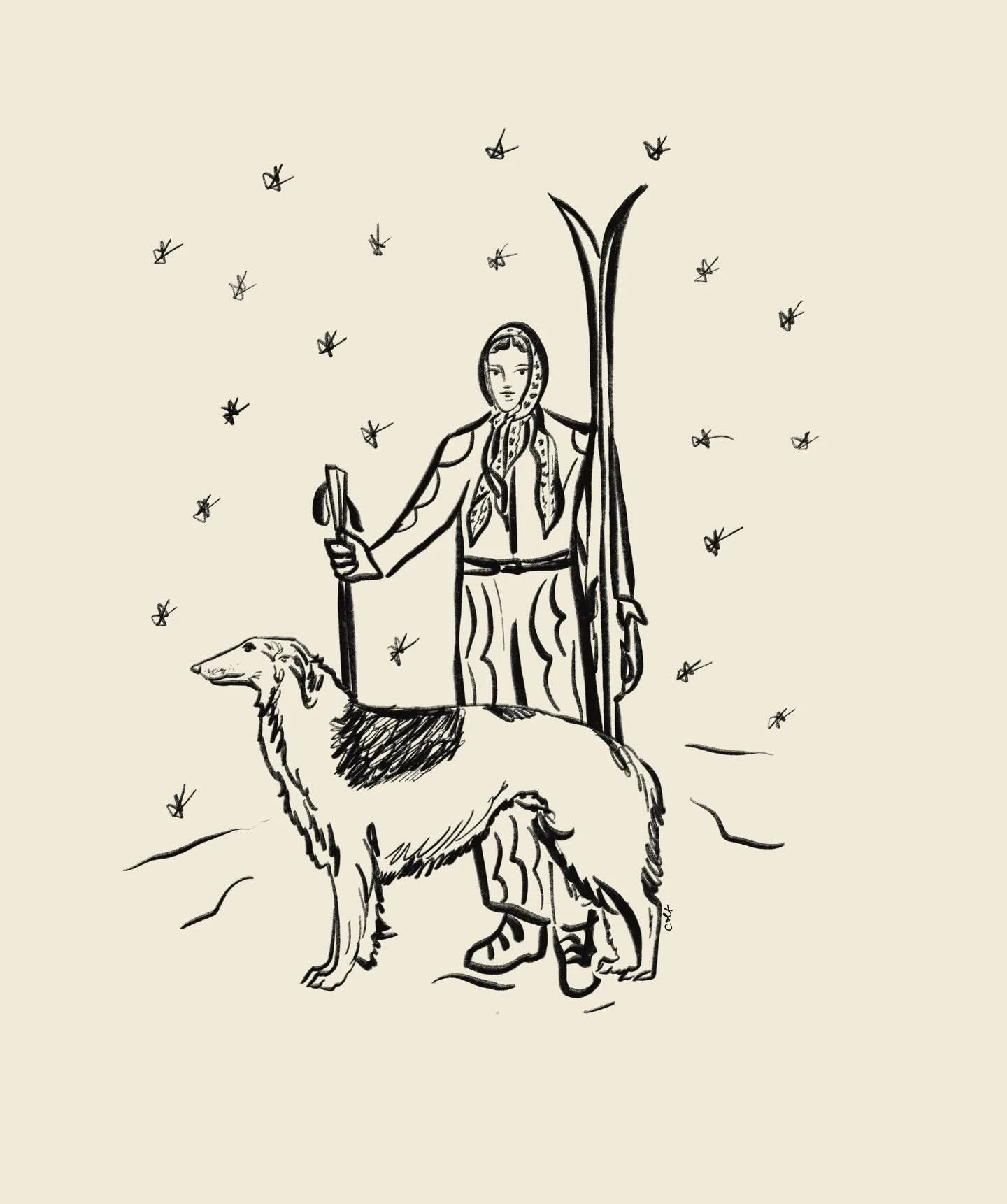 ⛷️ ⛷️ 🎿 ❄️ 🎿 ⛷️ ⛷️ 
Illustrations for @droledemonsieur 
Happy Ski Season everyone ⛄️ 

#design #readytowear #illustration