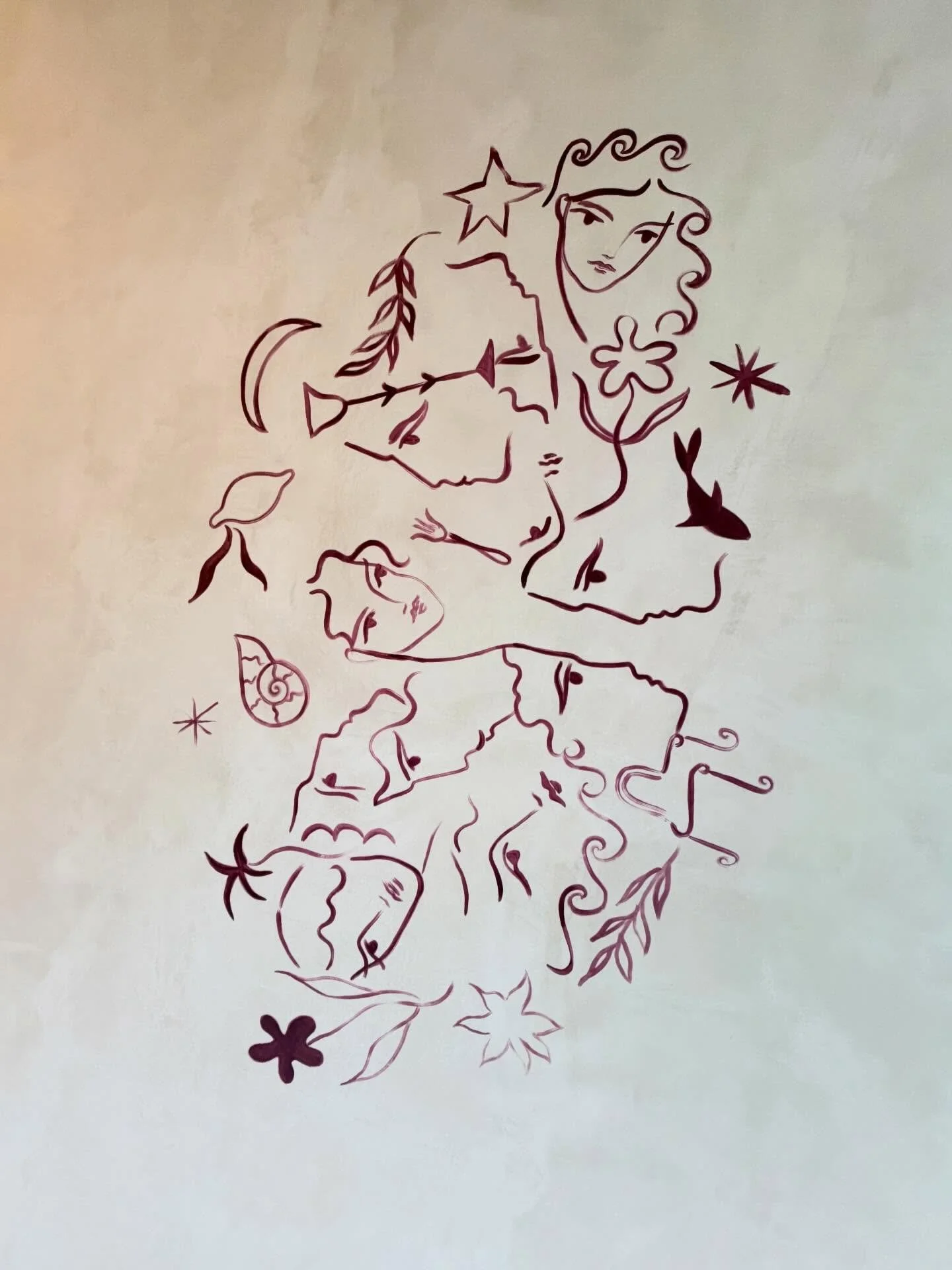 All the people you need right here on this ceiling @complices_restaurant 👯&zwj;♀️🙋🏼&zwj;♂️🙆&zwj;♀️🍋🍴🌻

Thank you @_camillediez for your amazing support and for bringing this project with the magician @arpurtpja 

We are quite a team, dear acco