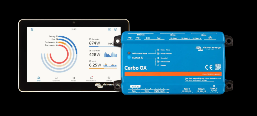 Victron system Hymer MLT Volcanic Van