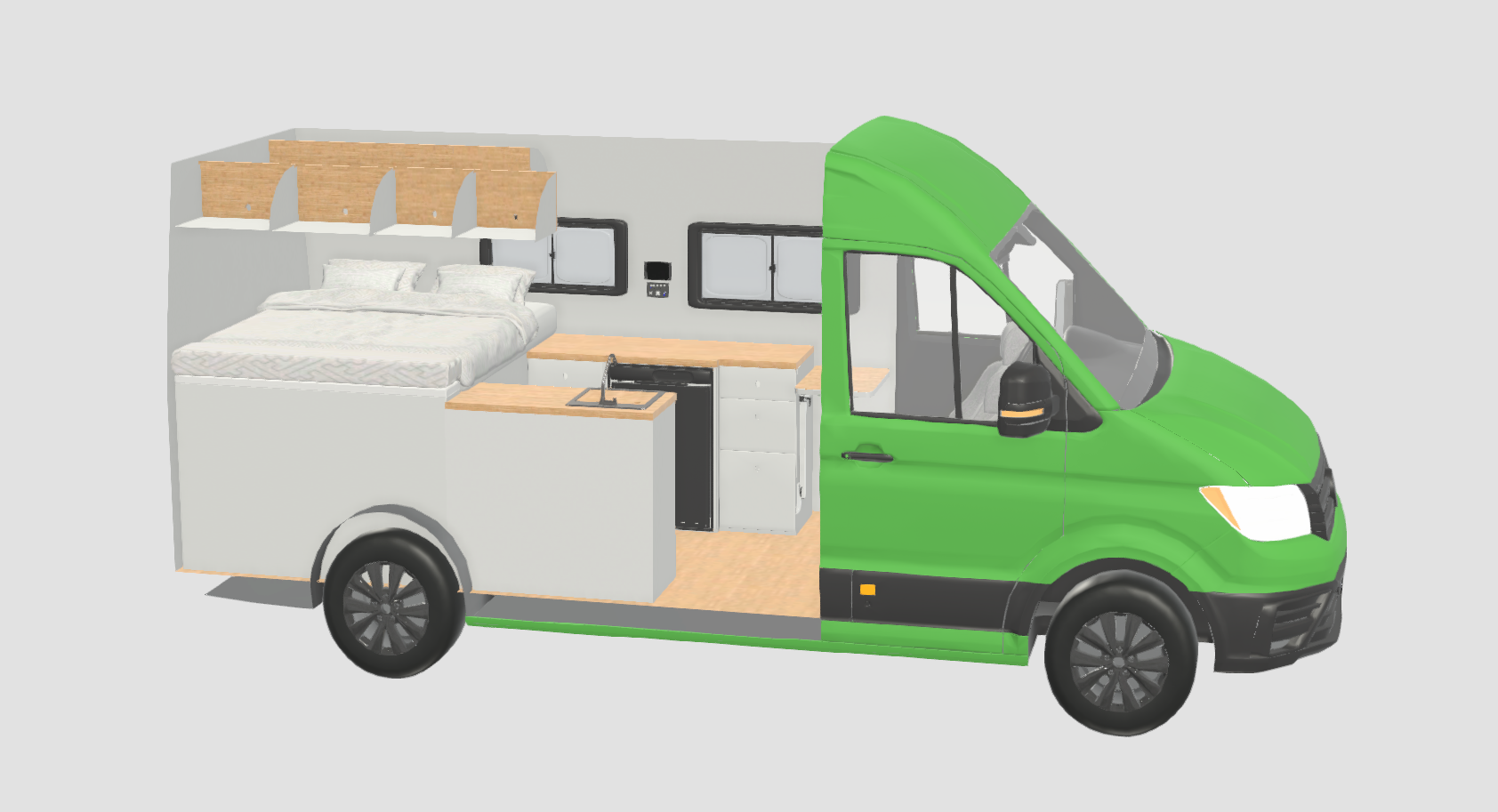 Volcanic Van 3D plan Man TGE 4x4