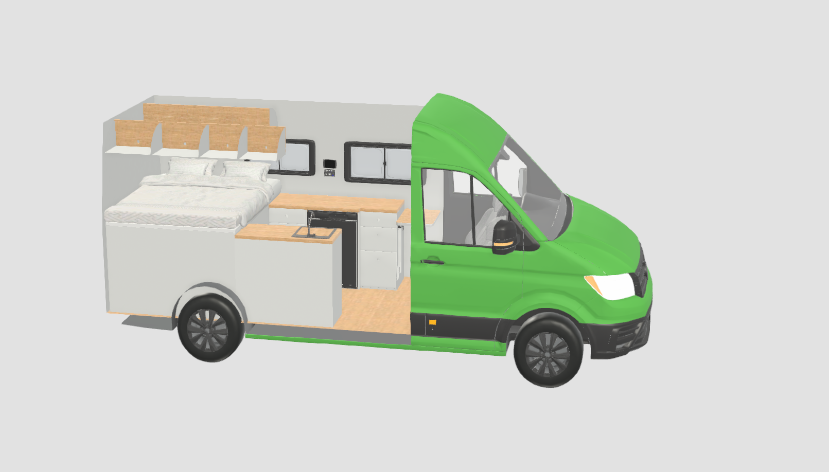 Volcanic Van 3D plan Man TGE 4x4