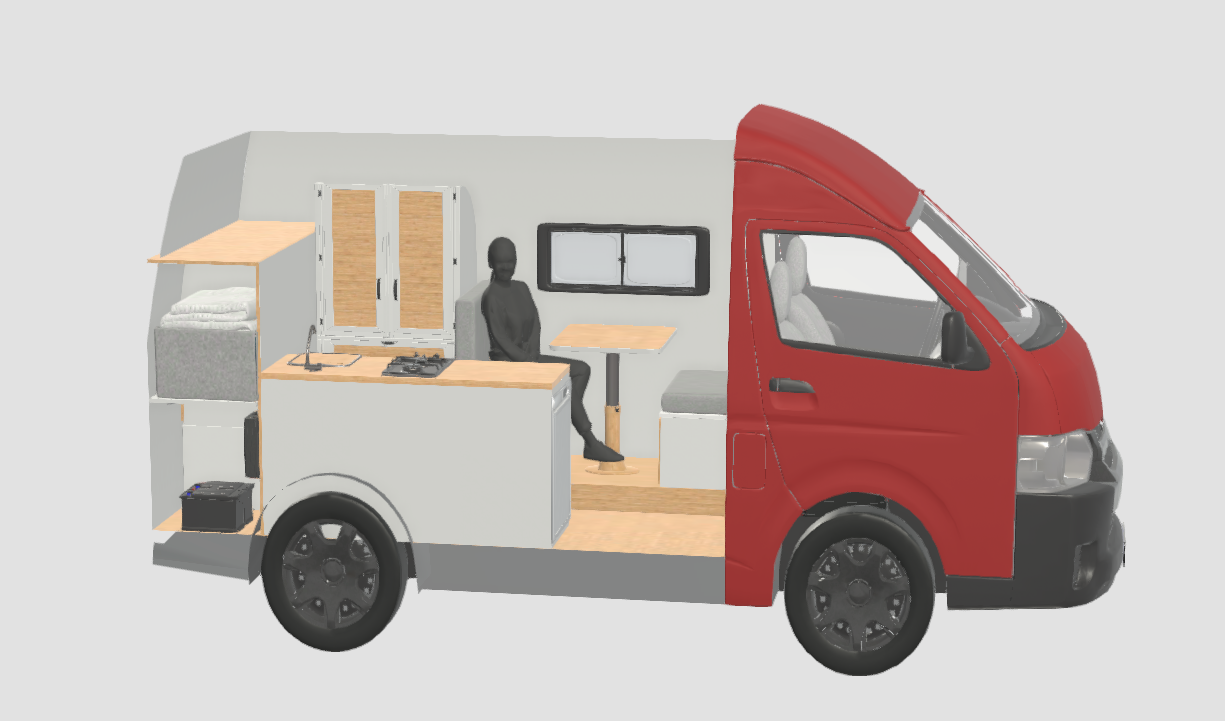Plan 3D Van volcanique MB100 