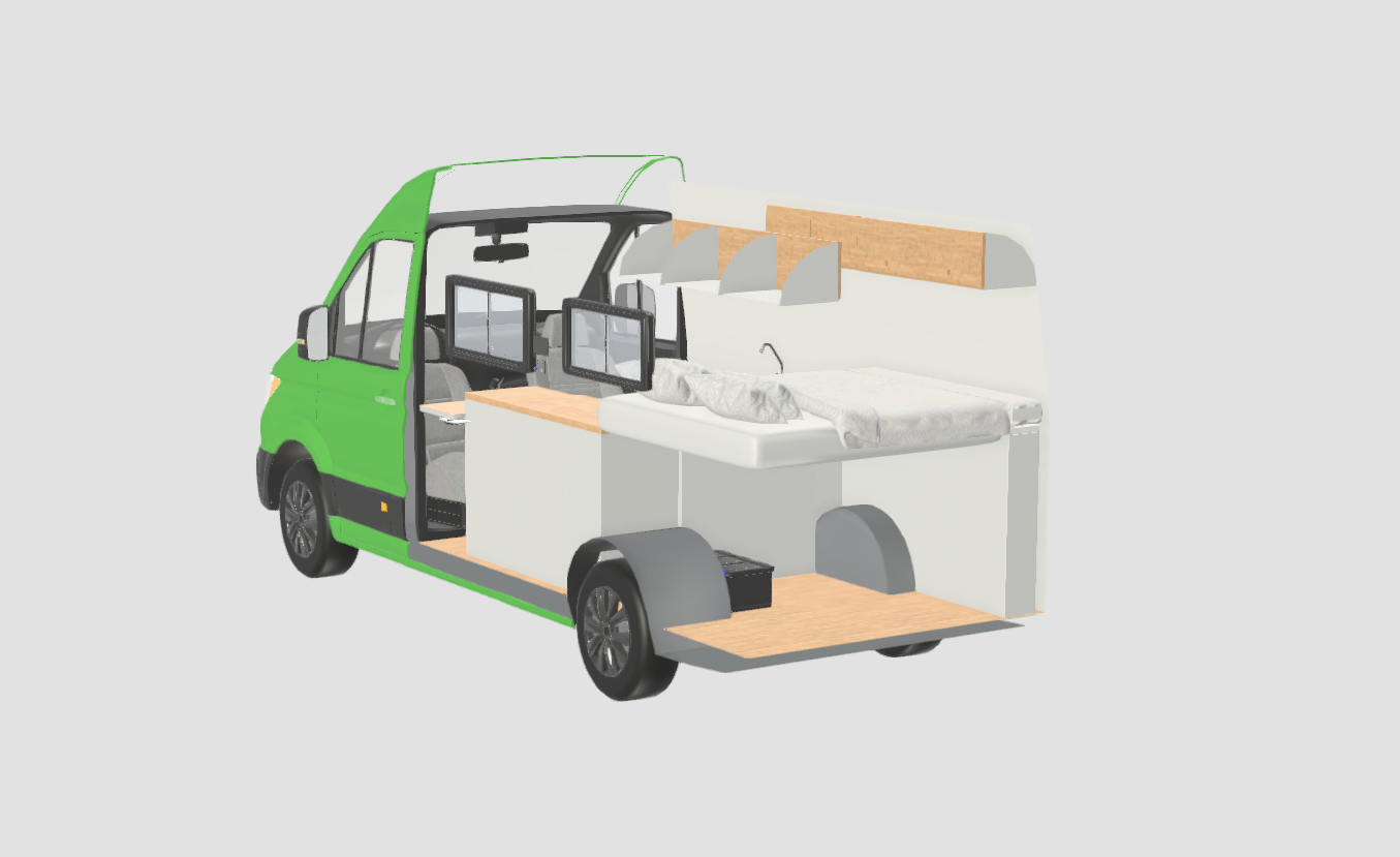 Volcanic Van 3D plan Man TGE 4x4