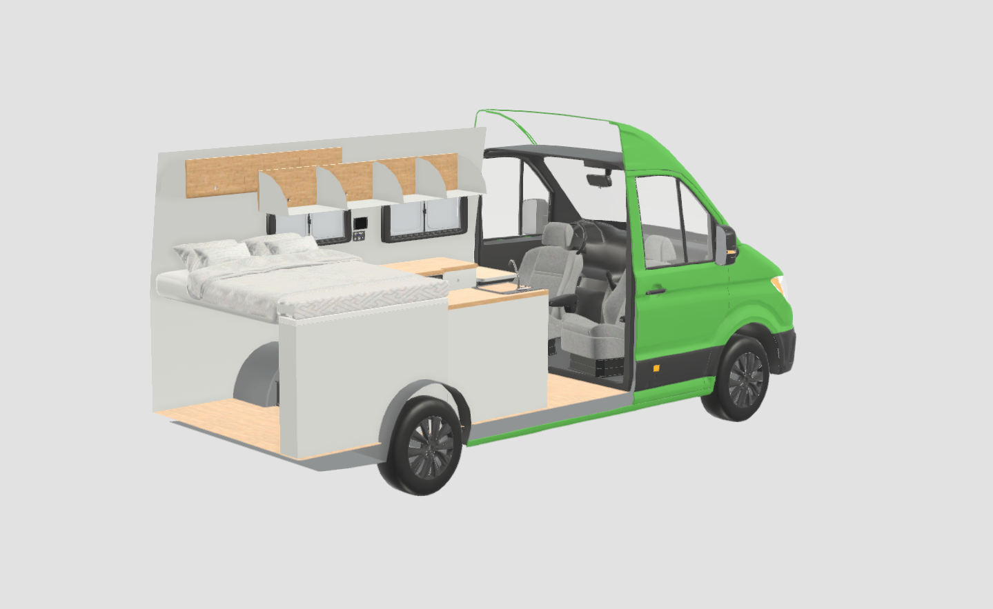 Volcanic Van 3D plan Man TGE 4x4