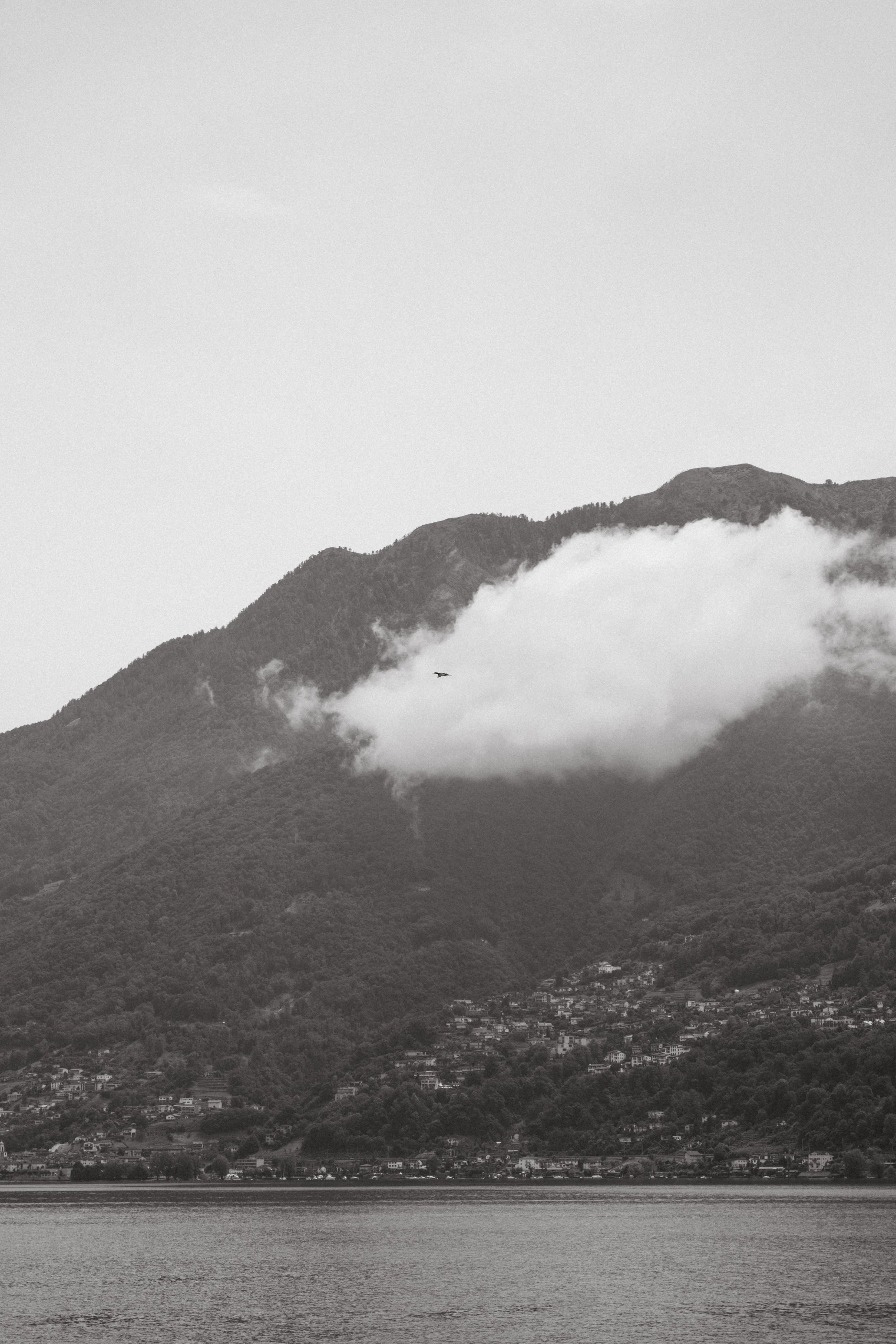 photo of mountains surrounding lago maggiore