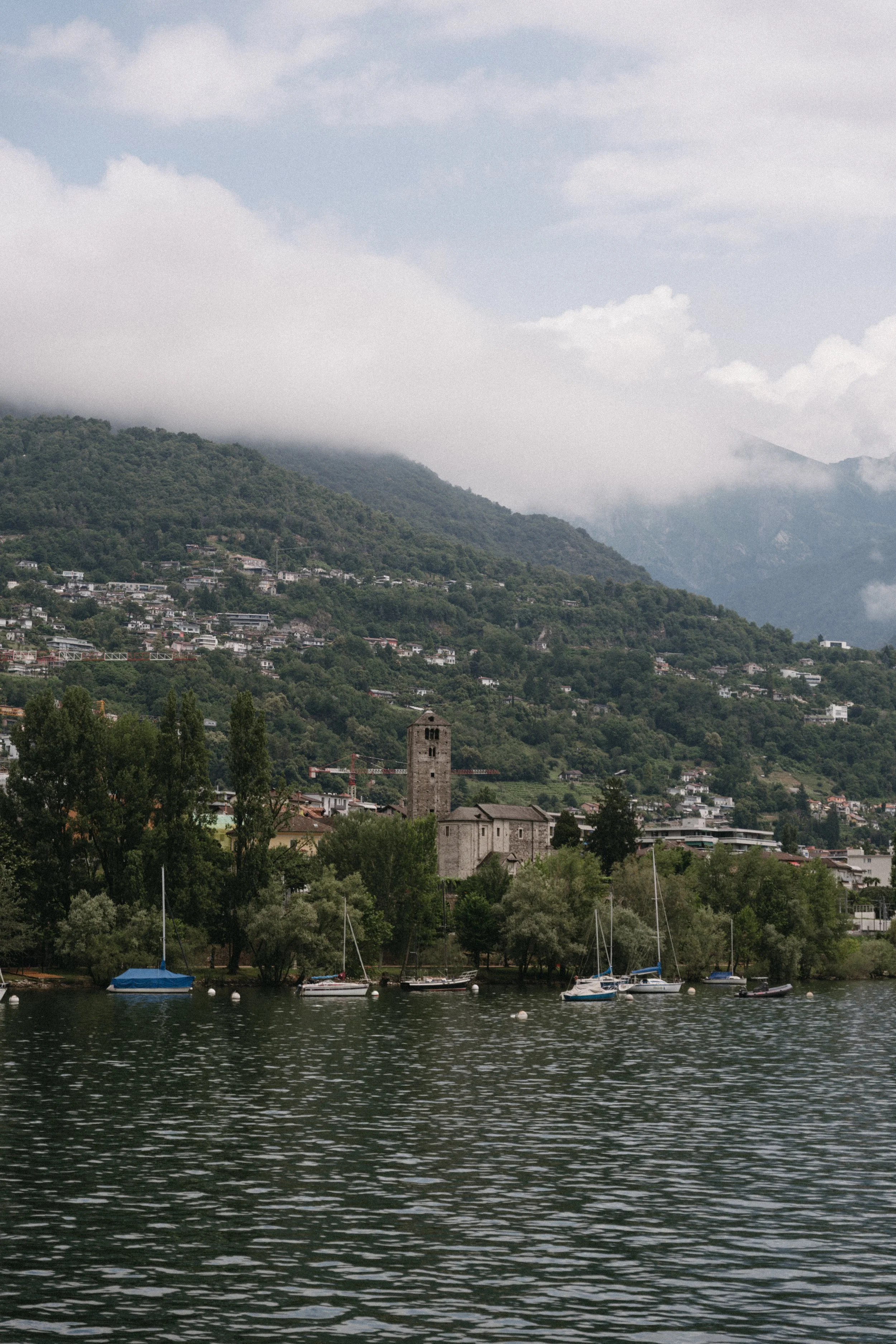 morning lake cruise views around Lago Maggiore in switzerland