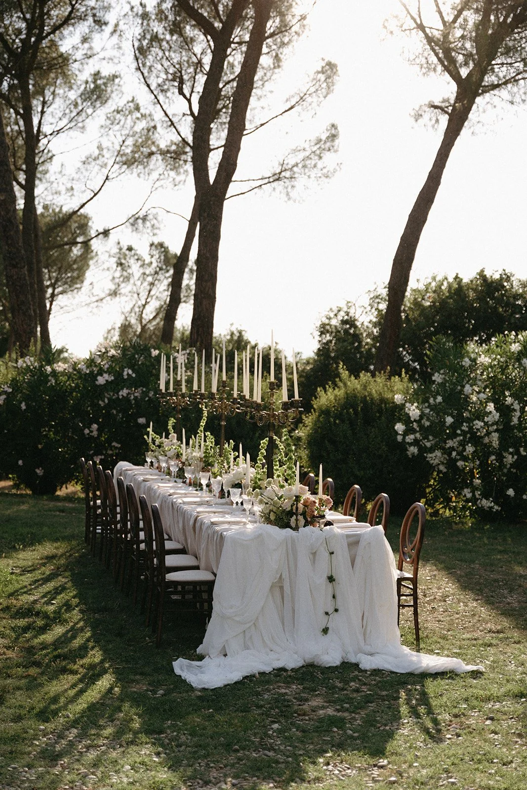 outdoor garden destination wedding at villa cozzano in tuscany