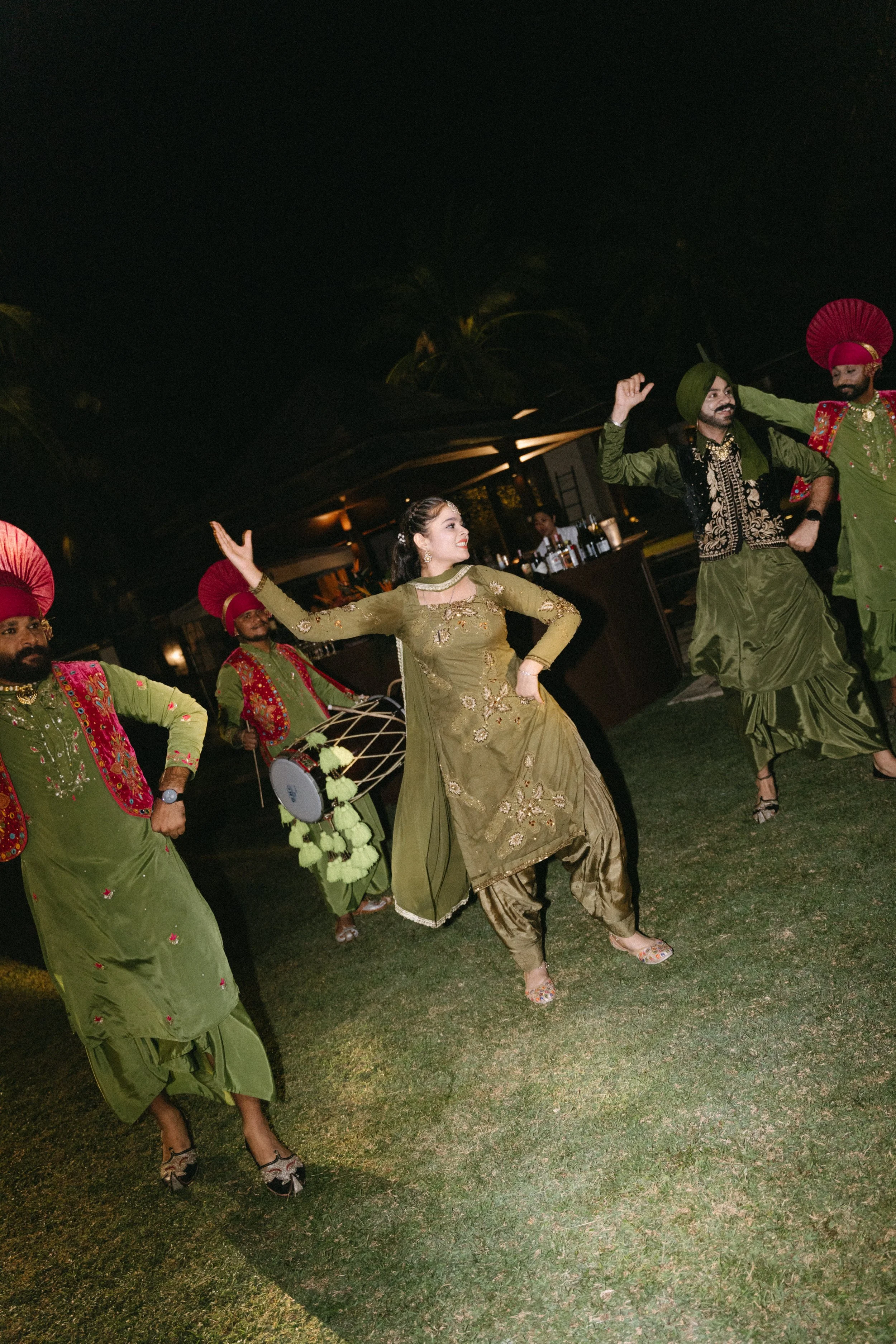 traditional indian dance performance for intimate destination wedding reception in thailand