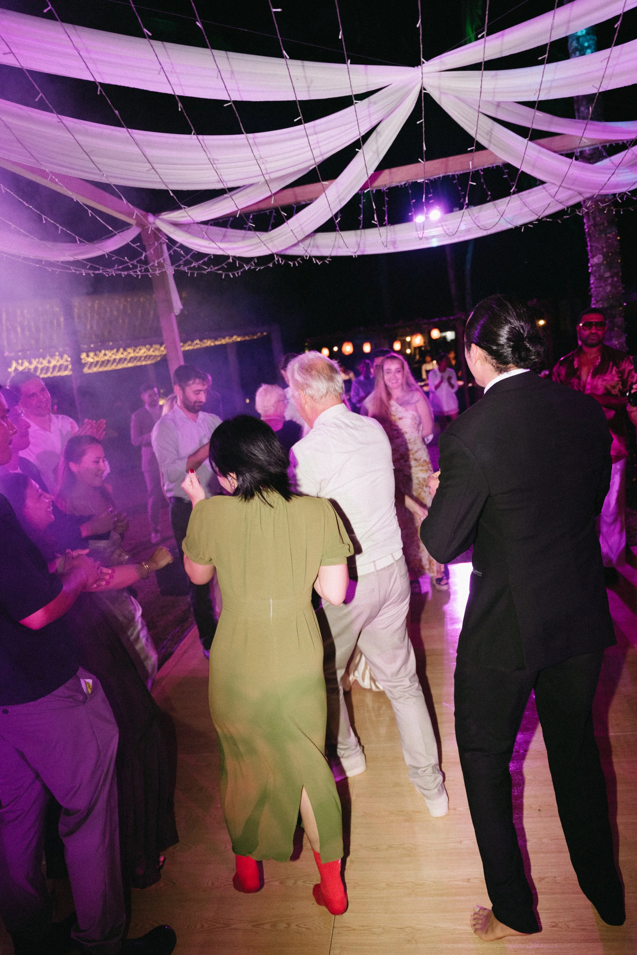 guests joining the dancefloor for afterparty celebrations