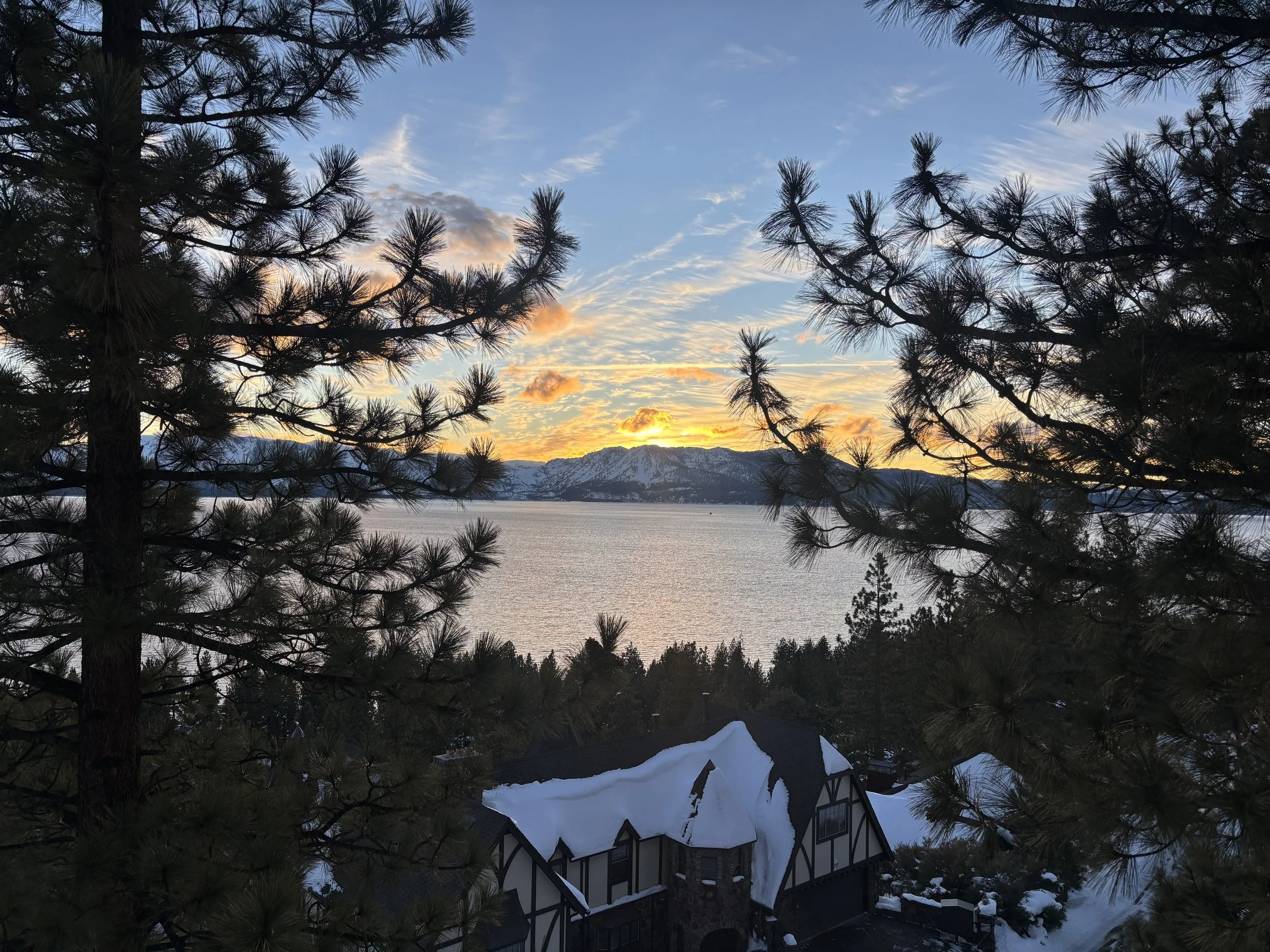 Lake Tahoe Airbnb cabin with hot tub and mountain views South Lake Tahoe