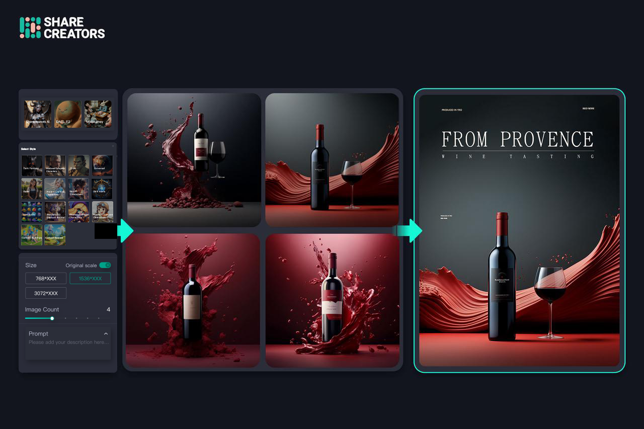 You can apply for a trial to experience the design diagrams and design processes generated by Share Creators AI tools.