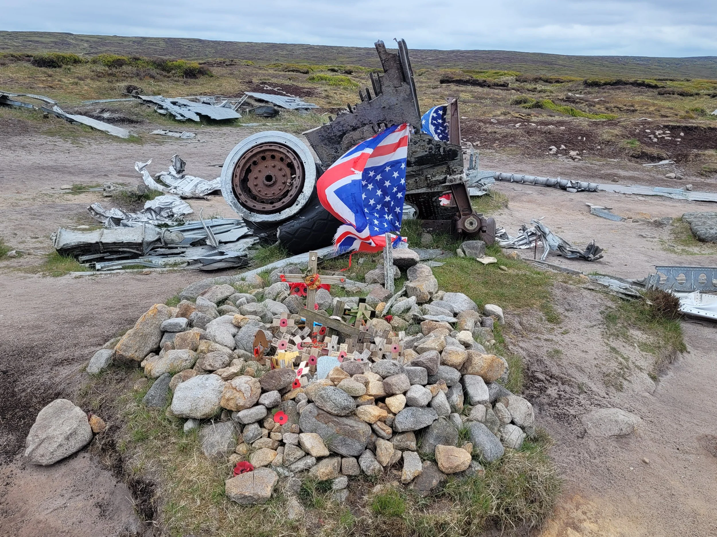 B29 Wreck Memorial Cairn