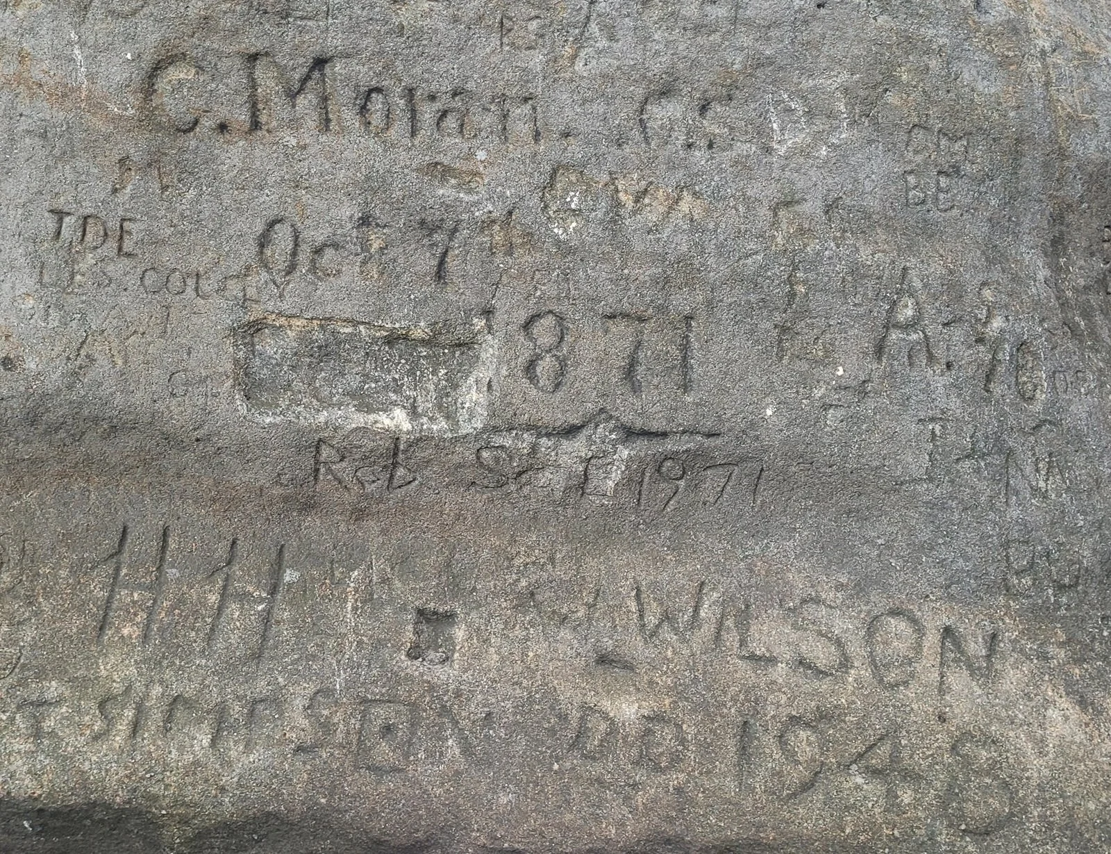Graffiti near the Trig Point
