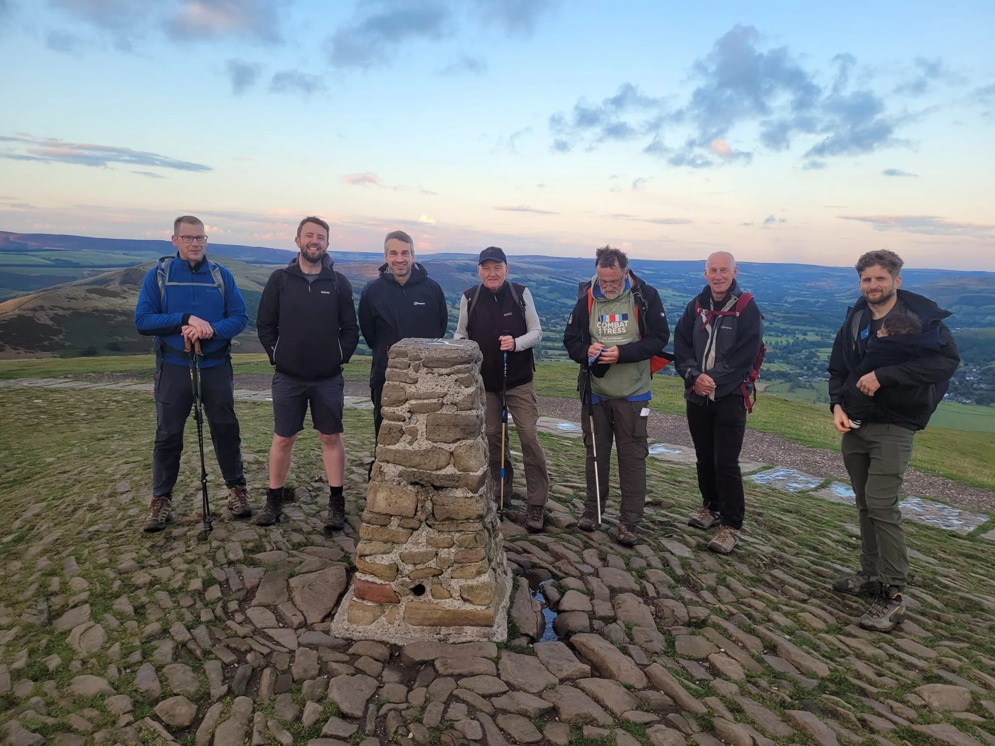 The Motely Crew on Mam Tor summit