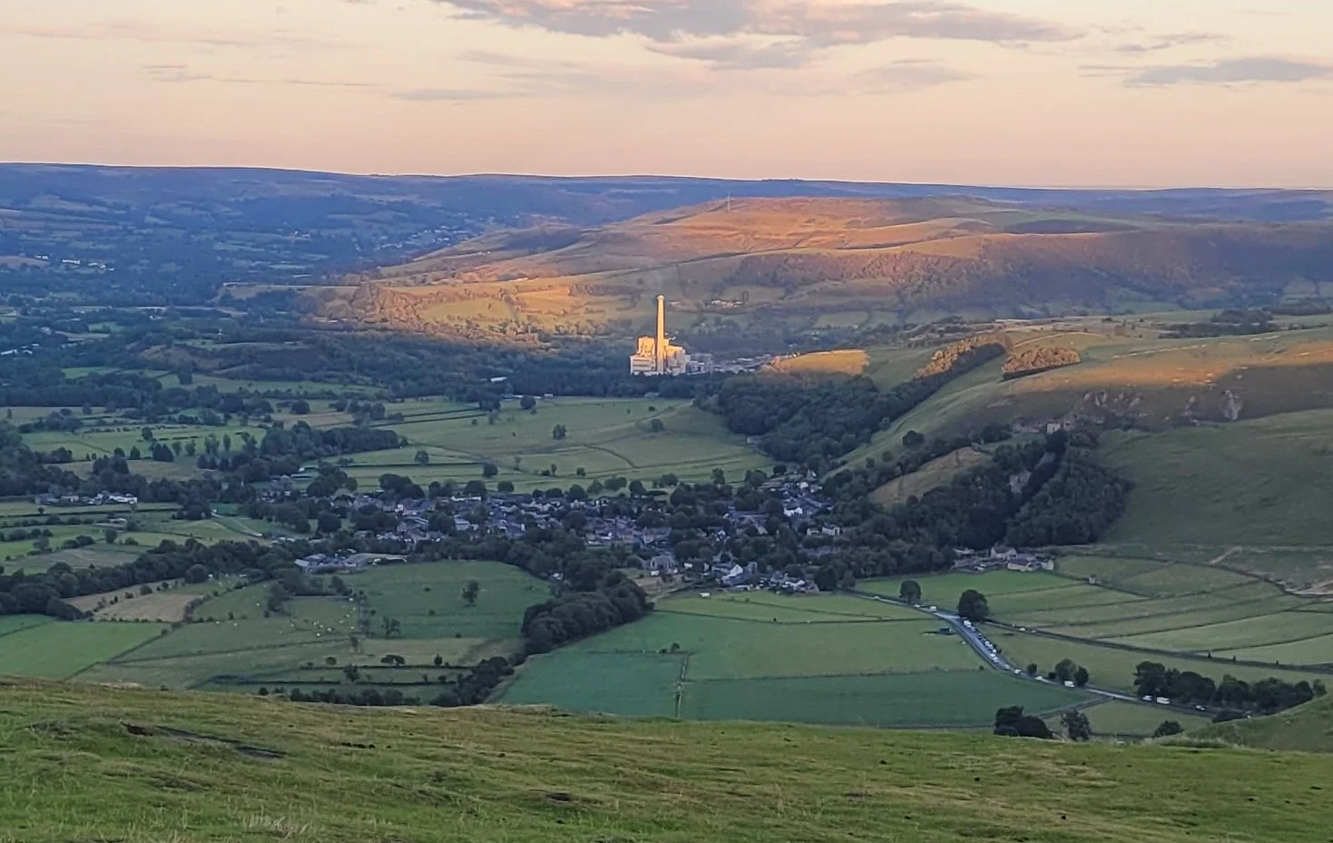 Hope Cement works and Castleton village