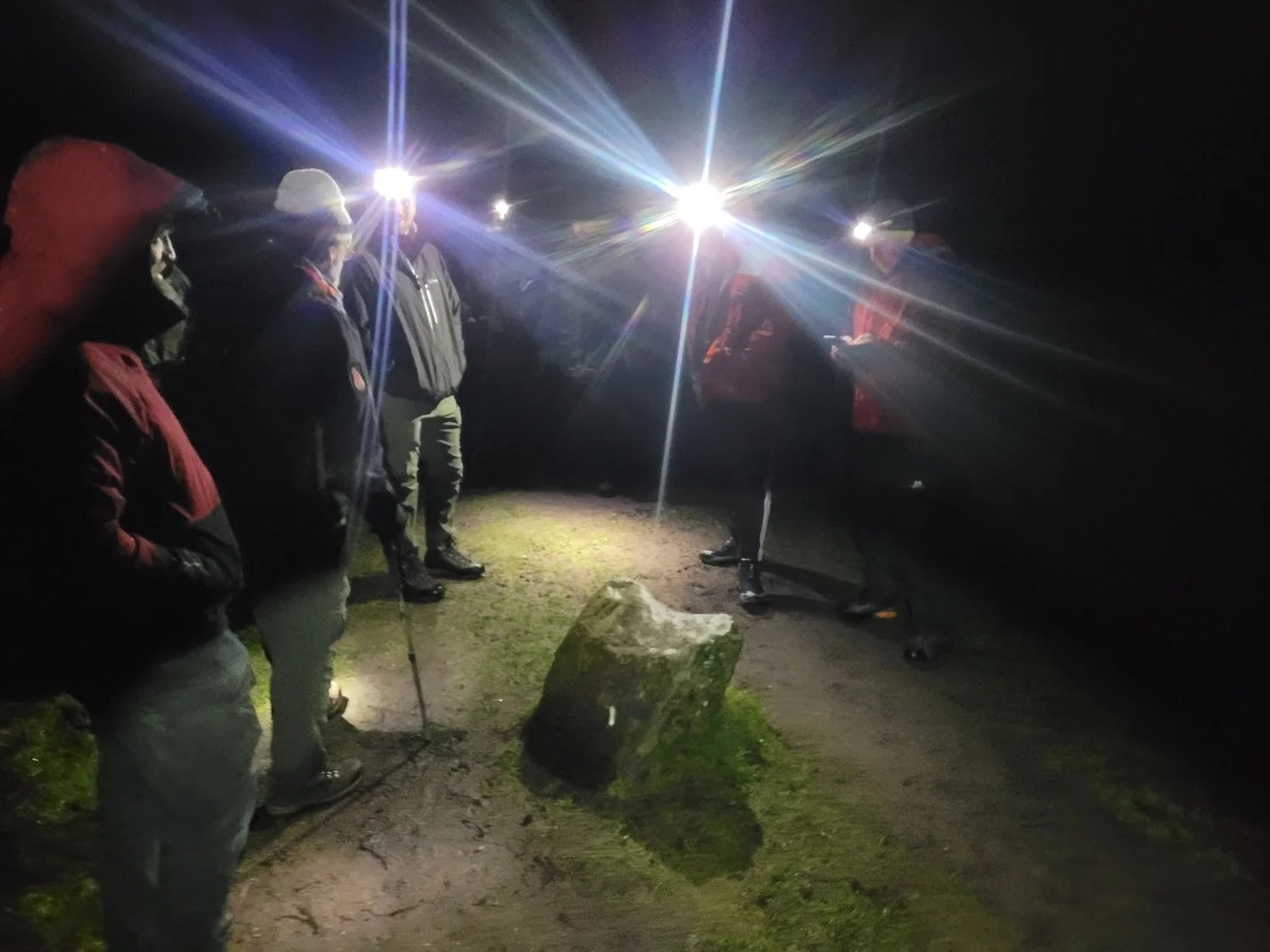 Admiring the colossal 'King Stone'
