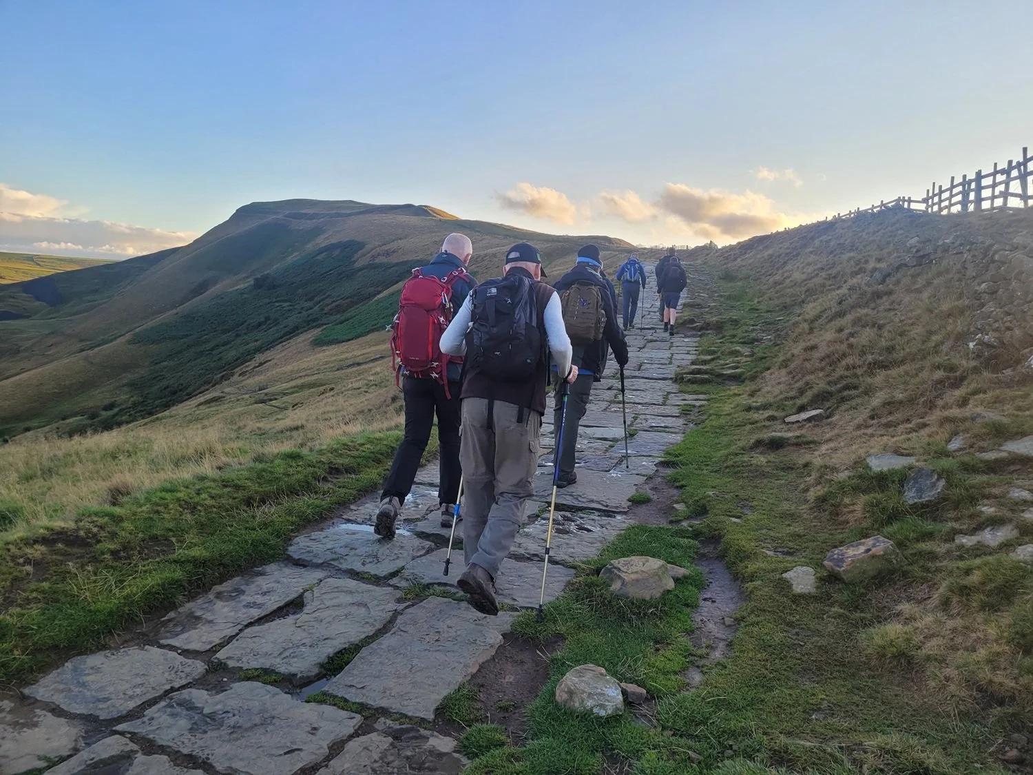 On the Great Ridge approaching Mam Tor summit