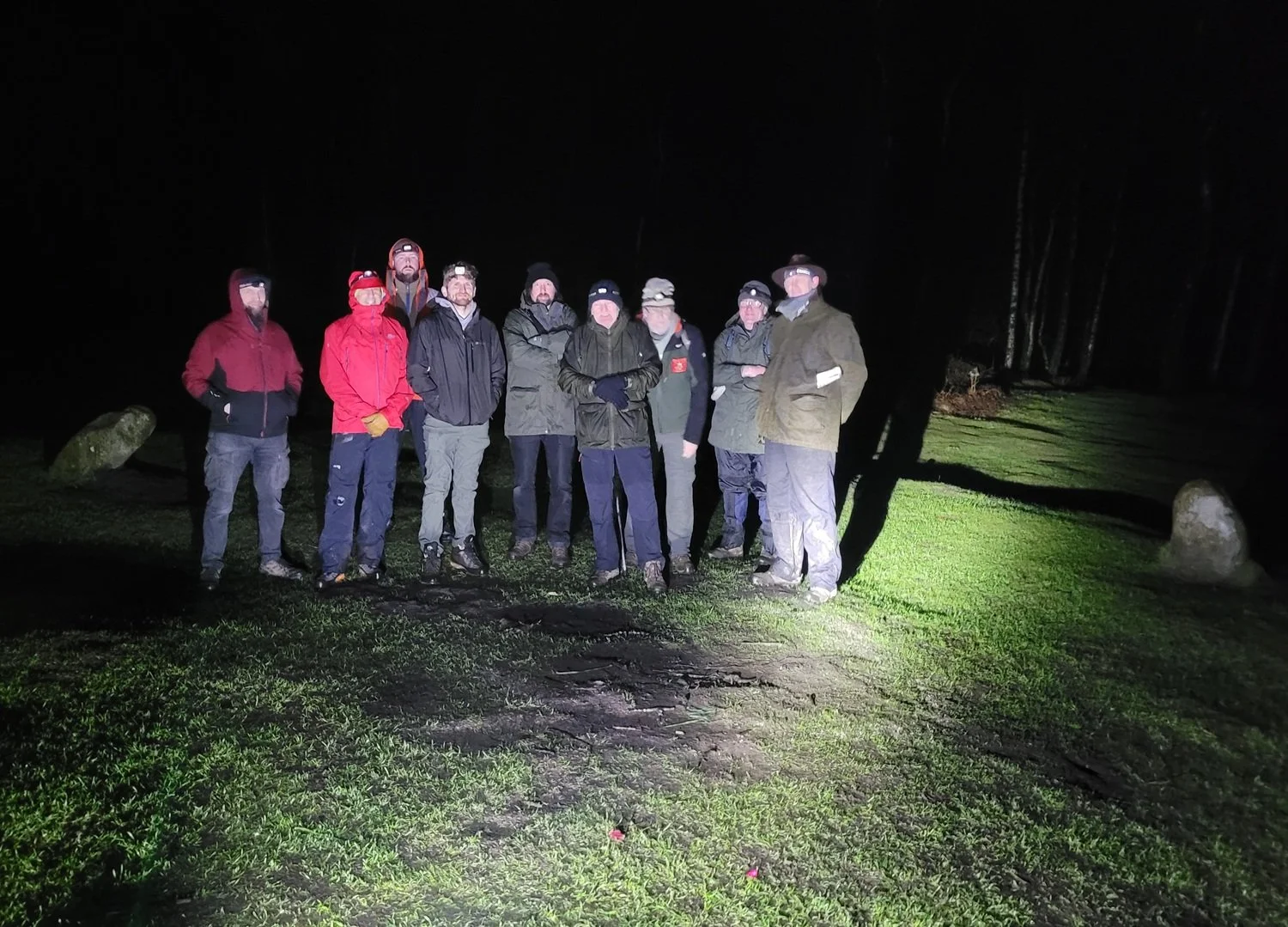 Nine Guys at 'Nine Ladies' Stone Circle