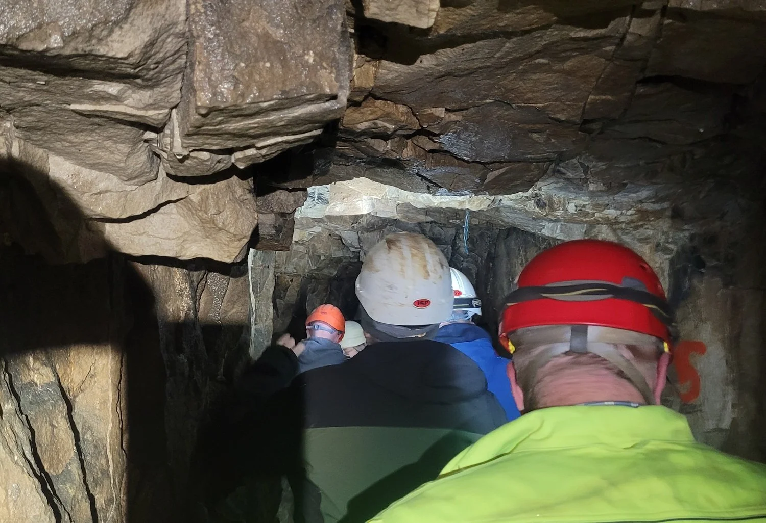 Exploring the mine passages