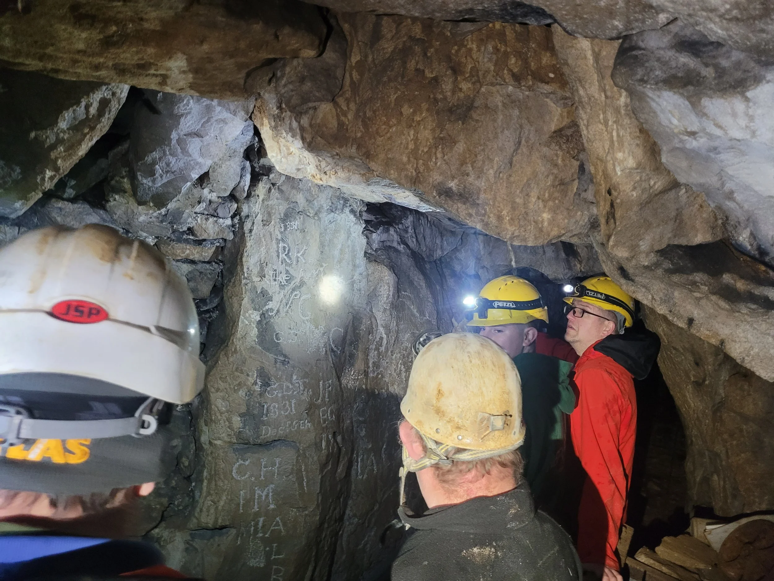 Exploring the mine passages